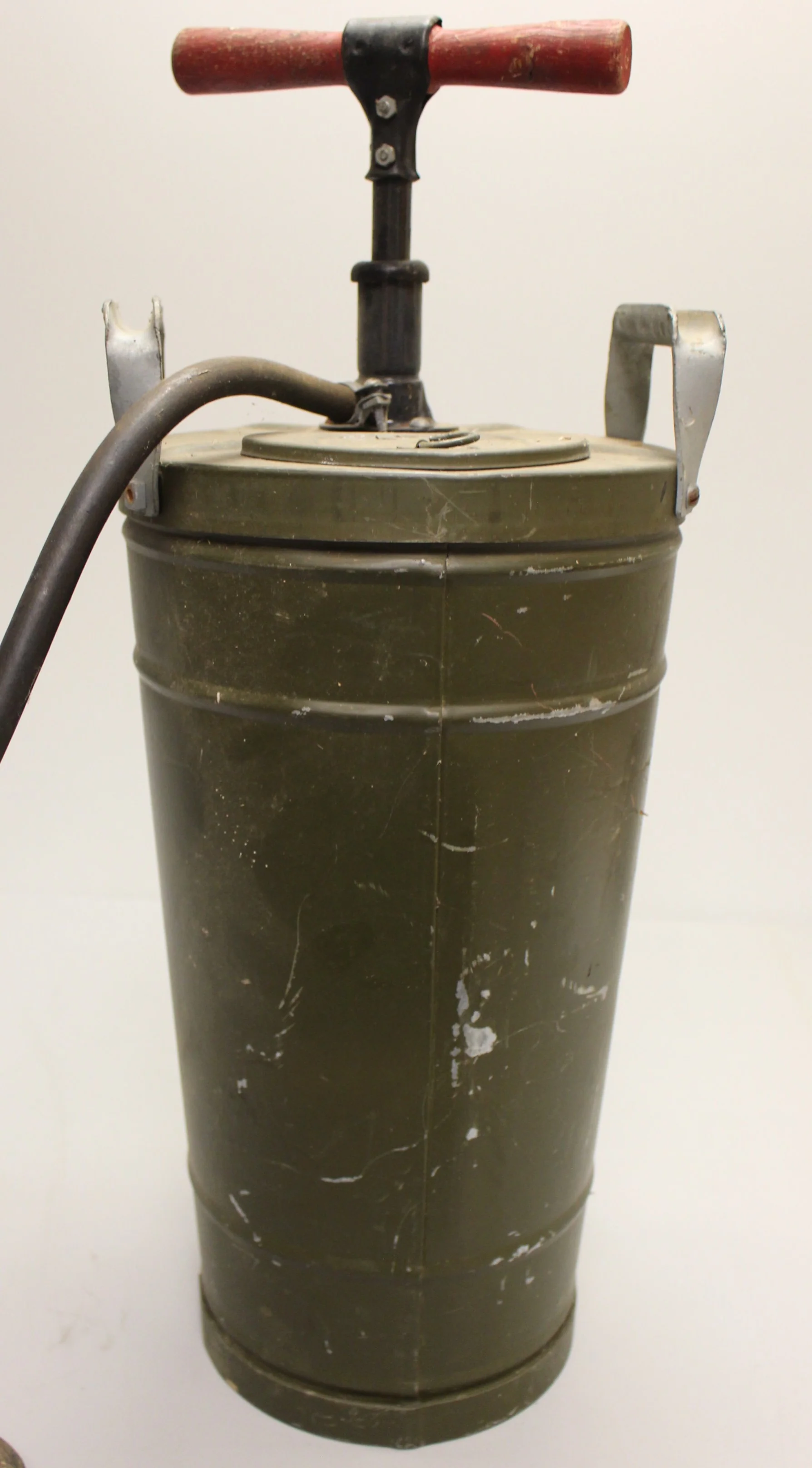 Vintage Air Raid Hand Pump Water Fire Extinguisher - Used - Image 2