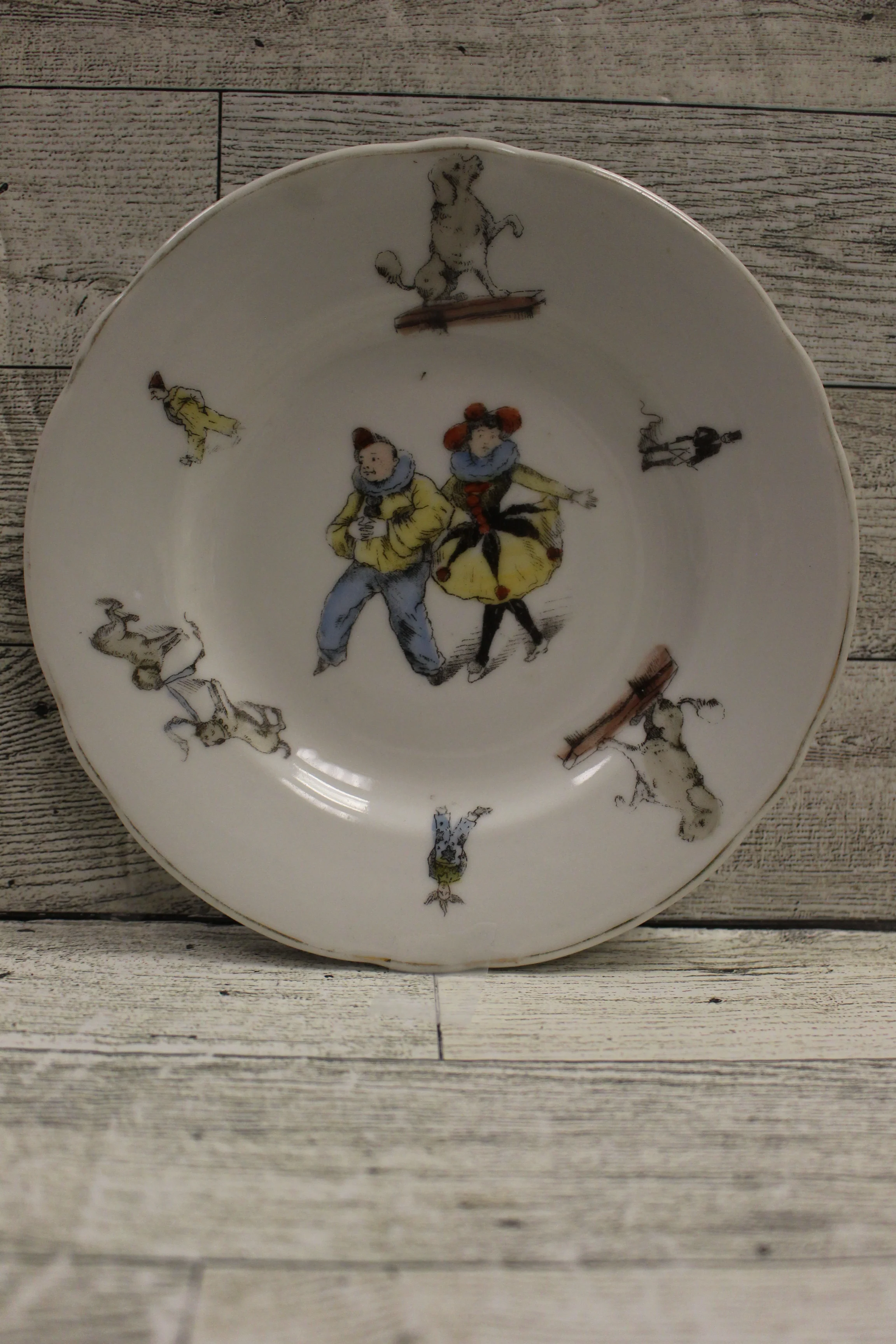 Vintage Antique German Children's Dinnerware Set - Circus Theme - Used - Image 3