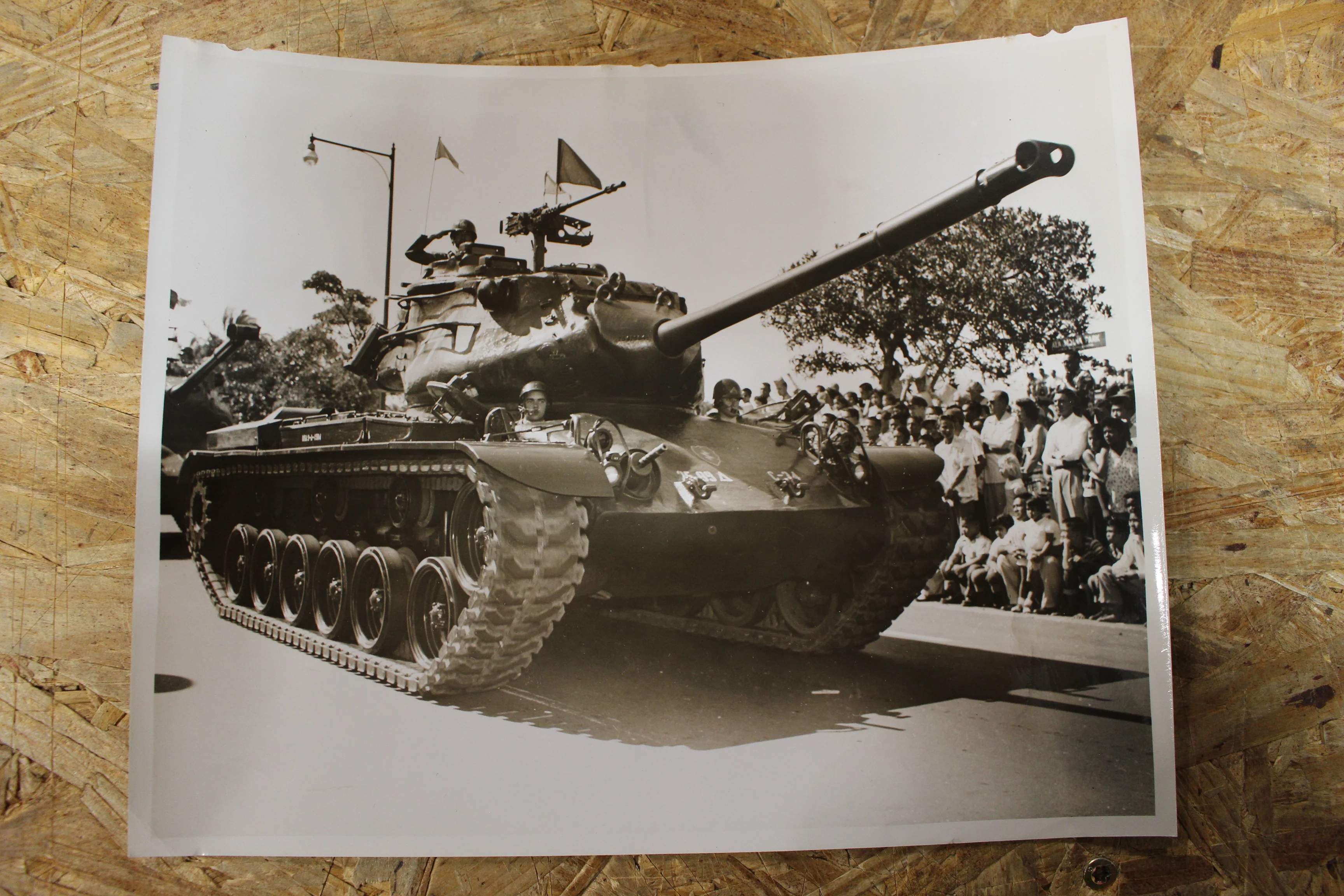 Vintage Korean War M47 Patton Tank Photograph - 25th Infantry 89th Tank Battalion