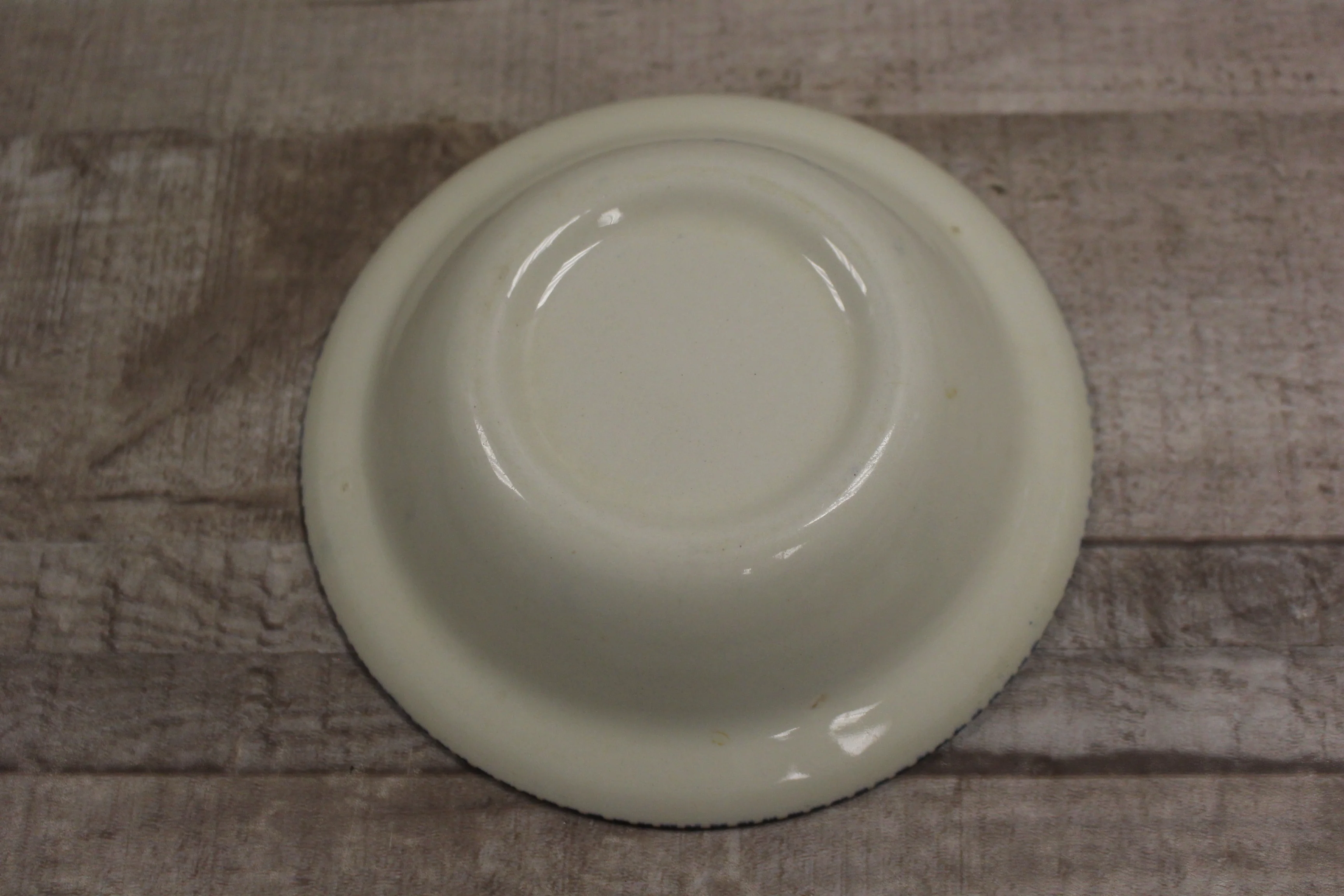 Vintage Children Playing Serving Bowl -Blue -Used - Image 2