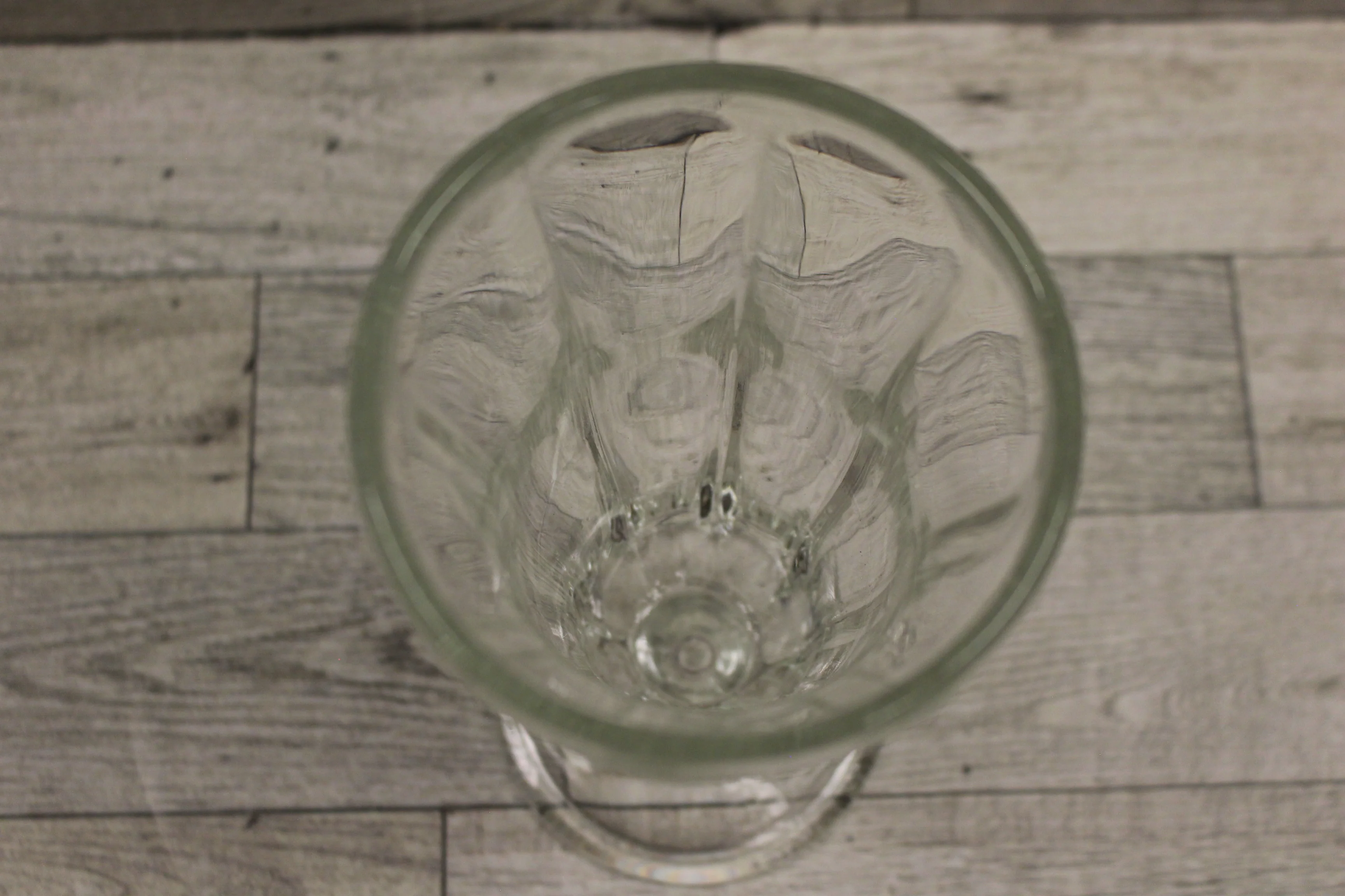 Vintage Clear Heavy Glass Footed Milkshake Sundae Parfait Glass - 6" - Used - Image 2