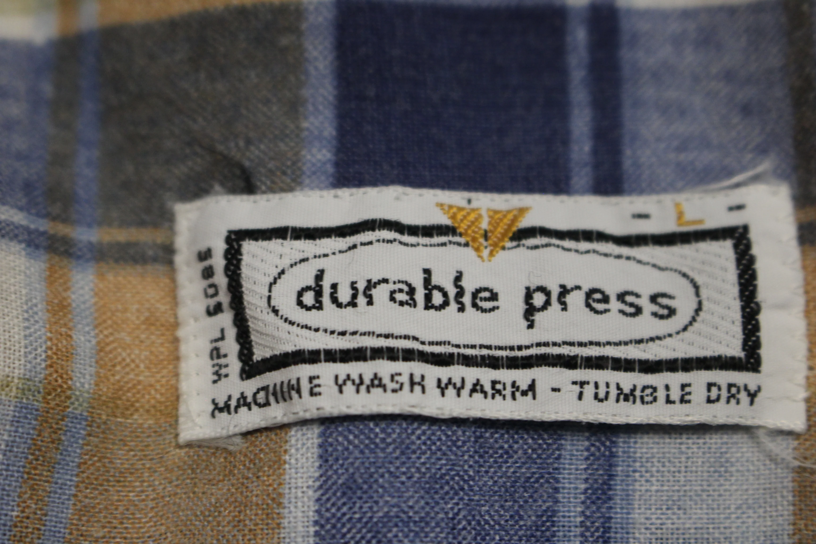 Vintage Durable Press Men's Plaid Shirt - Large - Used - Image 2