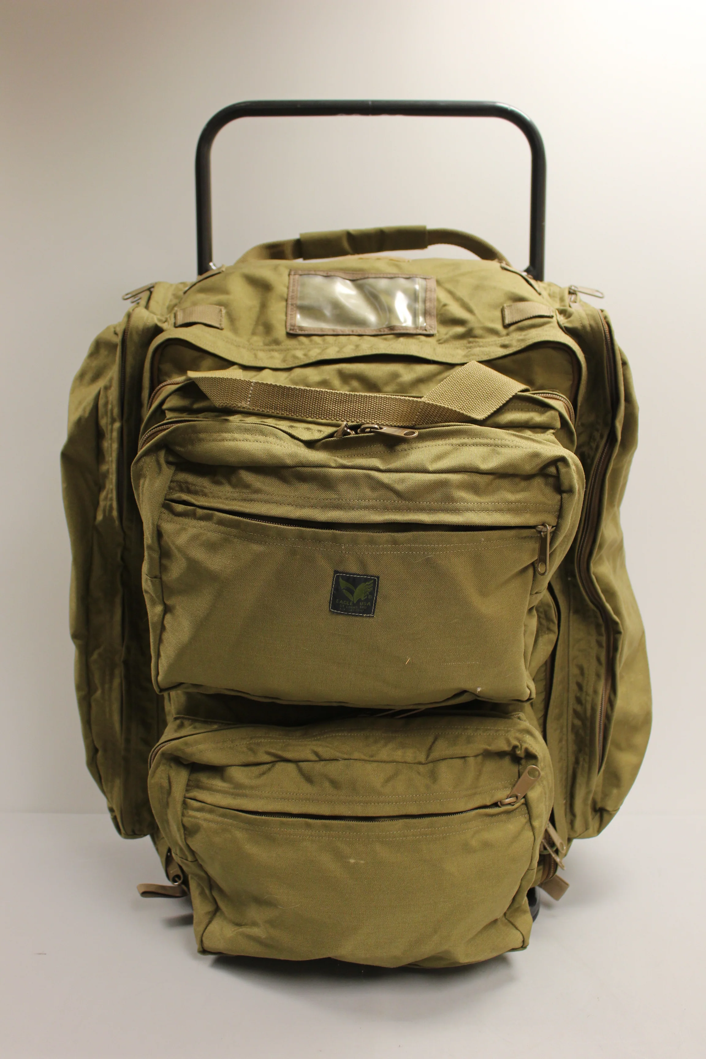 Vintage Eagle USA Coyote Brown Warrior Aid and Litter Kit Rolling Bag - Used