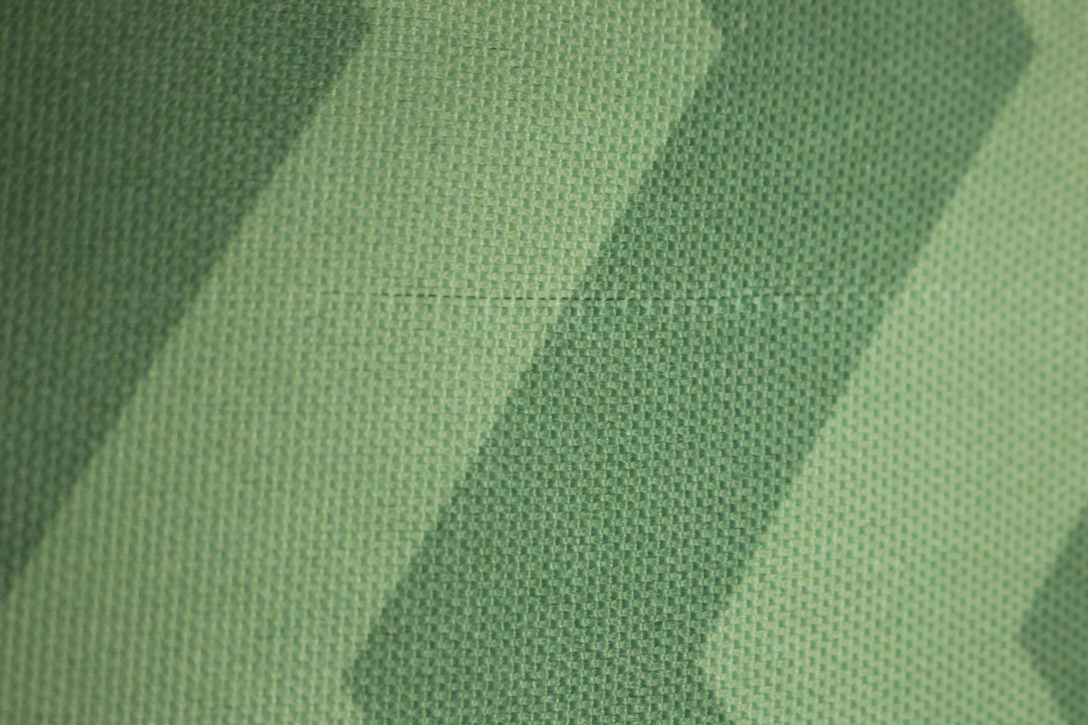 Vintage Geometric Round Tablecloth - Zig Zag - Green - Used - Image 8