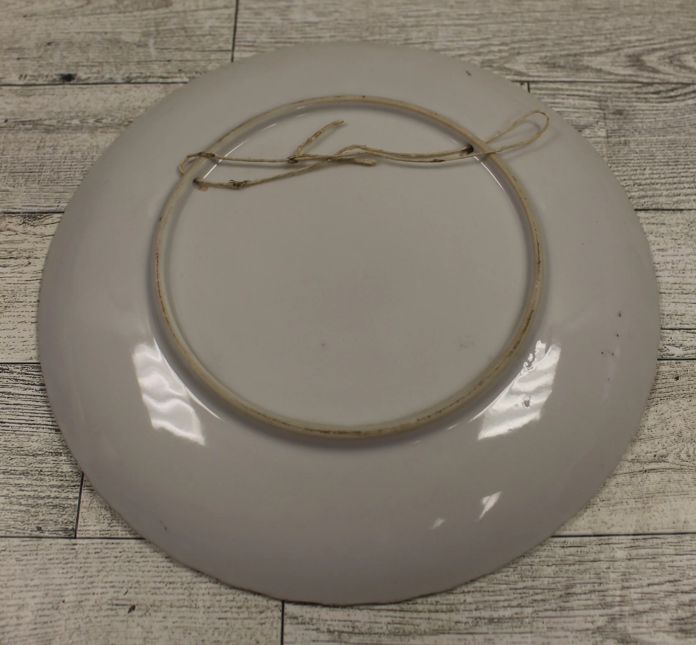 Vintage Gold Trim Sinkai Hand Painted Floral Plate -Signed - Used - Image 2
