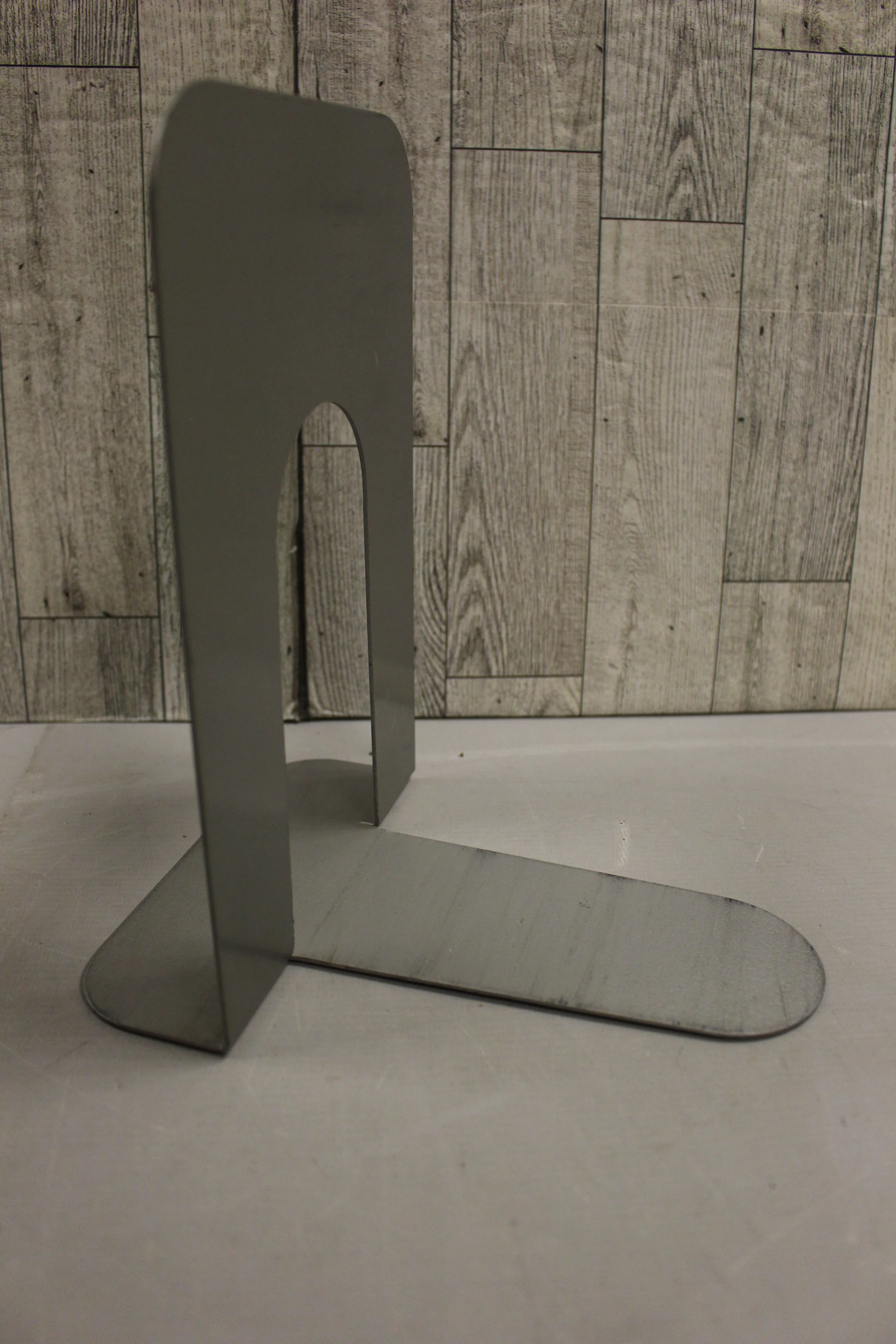 Vintage Gray Metal Bookend - Set of 2 - Used - Image 6