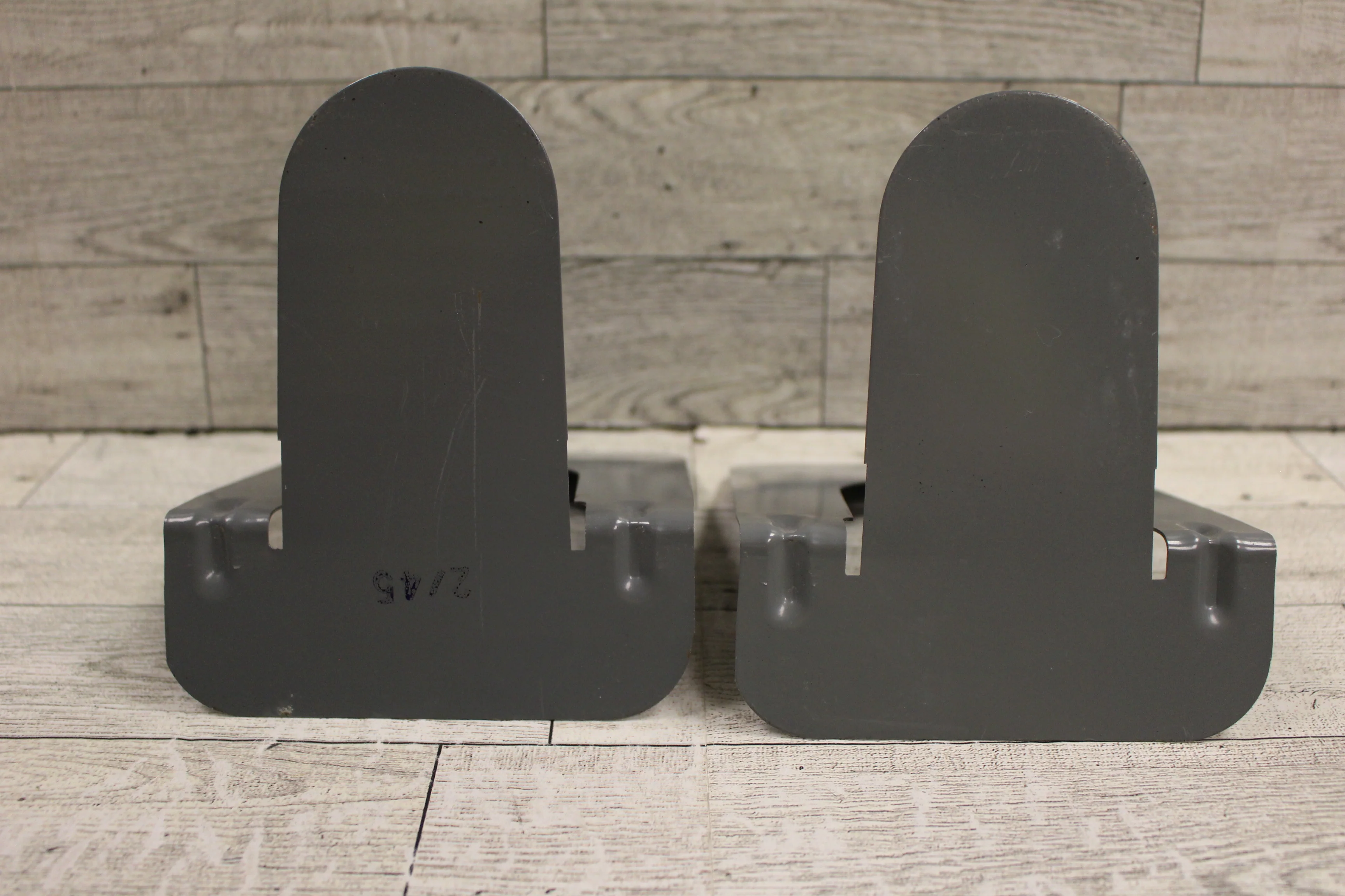 Vintage Gray Metal Bookend - Set of 2 - Used - Image 5