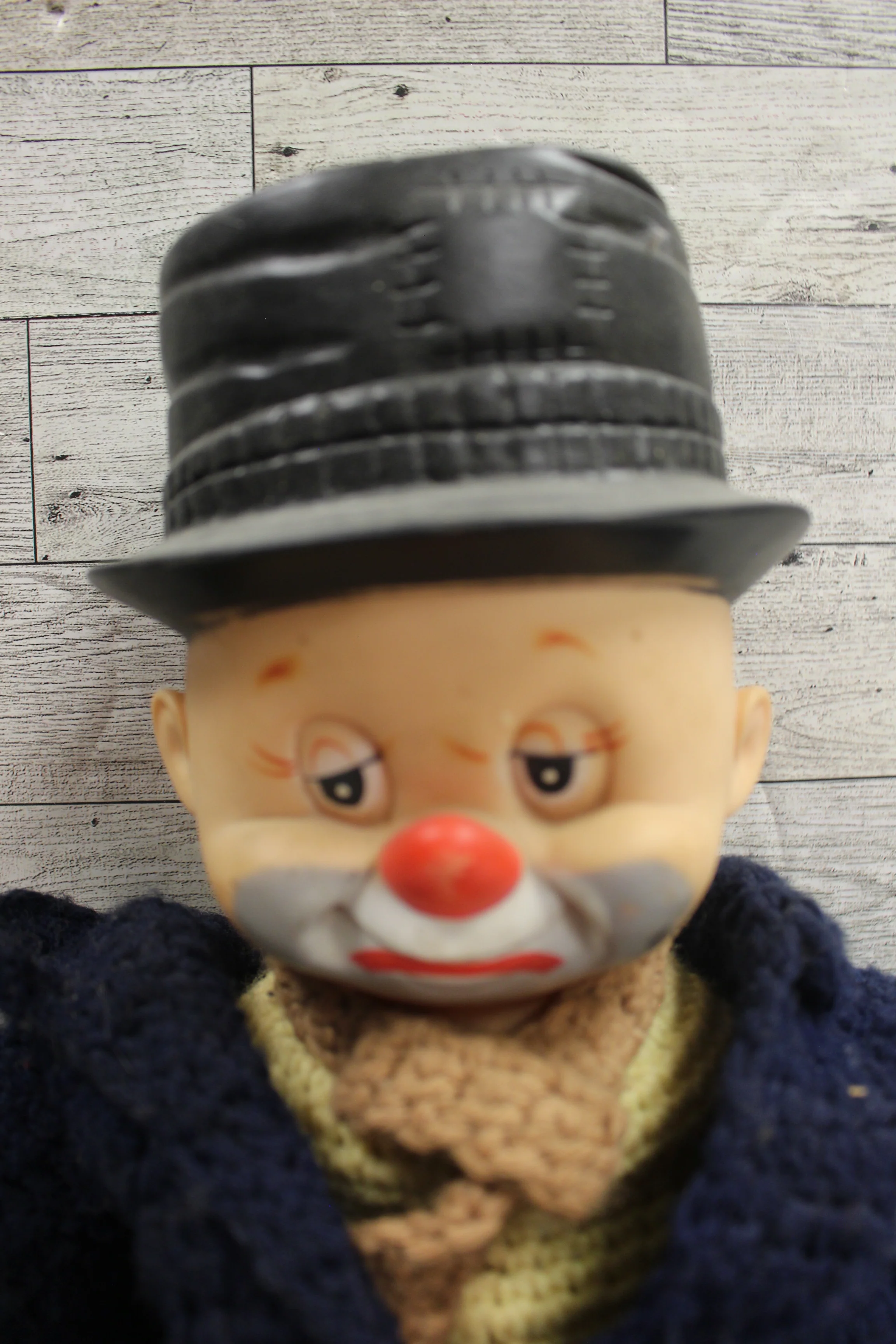 Vintage Homemade Knitted Clown - Used - Image 2