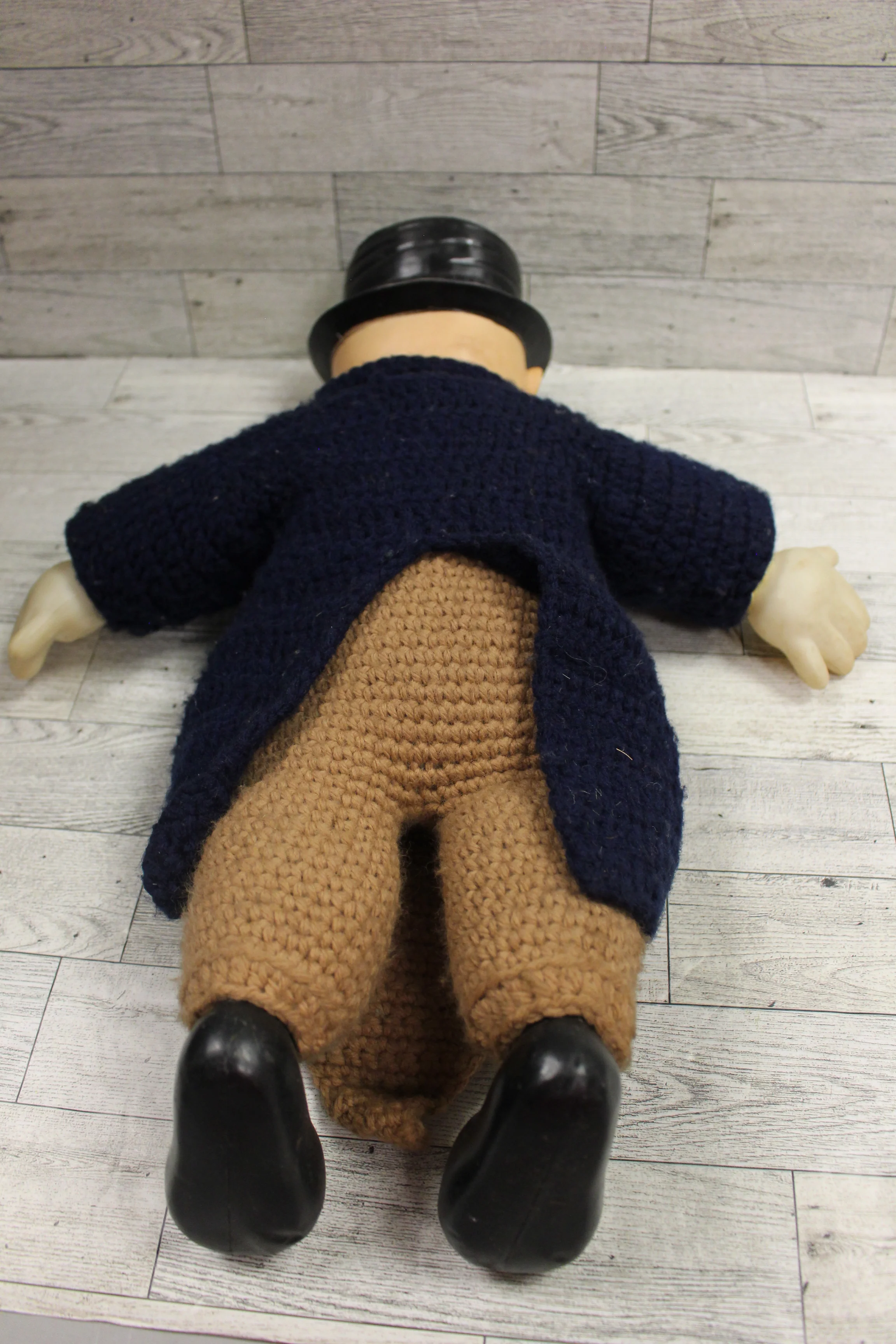 Vintage Homemade Knitted Clown - Used - Image 5
