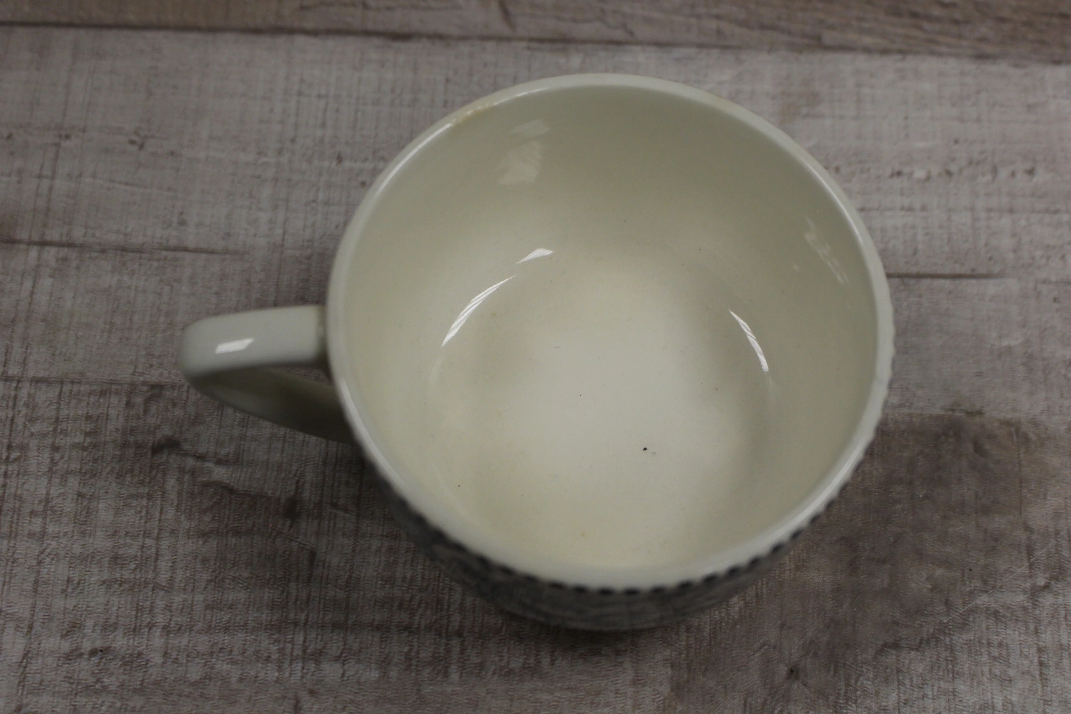Vintage Horse and Buggy Tea Cup -Blue -Used - Image 3
