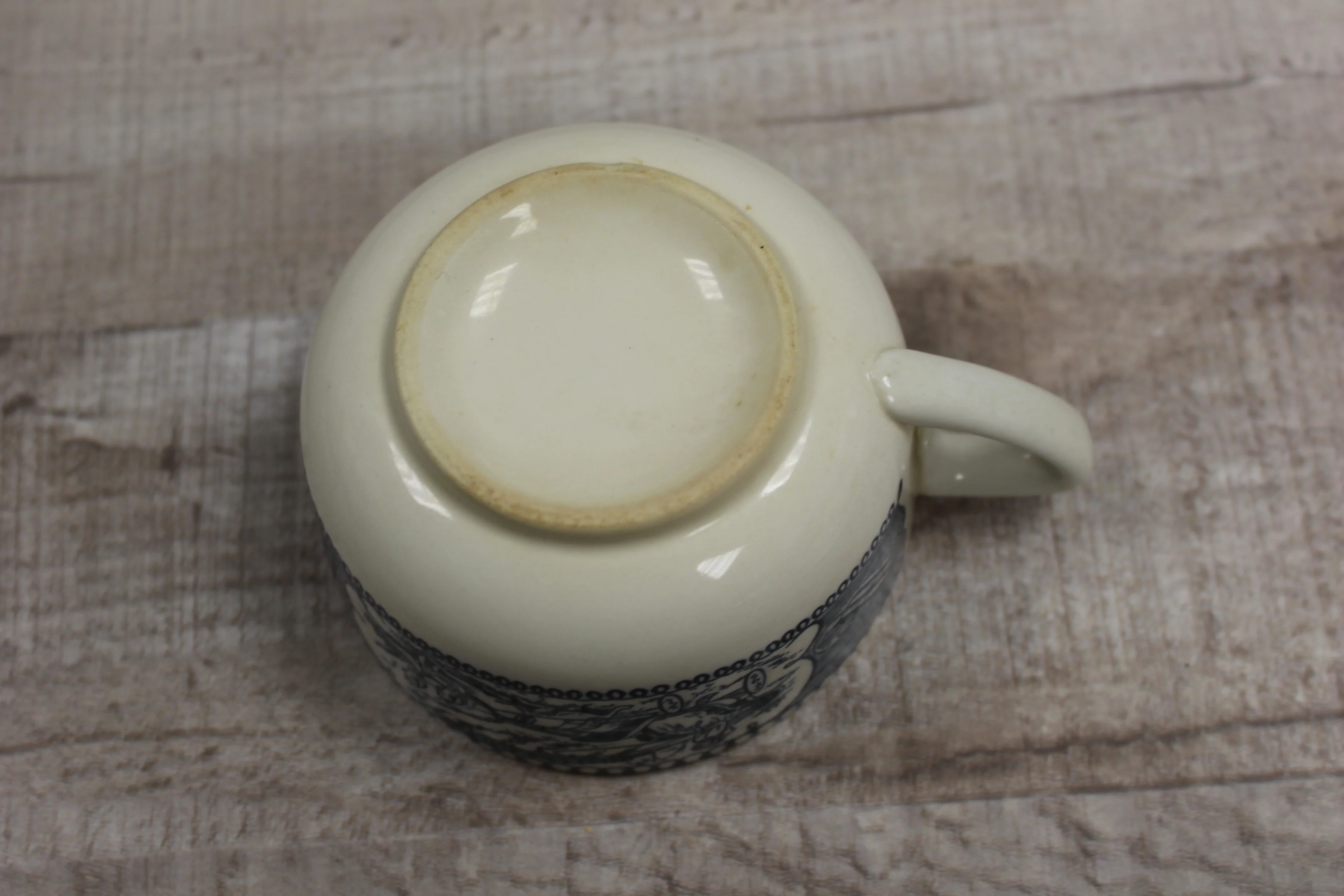 Vintage Horse and Buggy Tea Cup -Blue -Used - Image 4