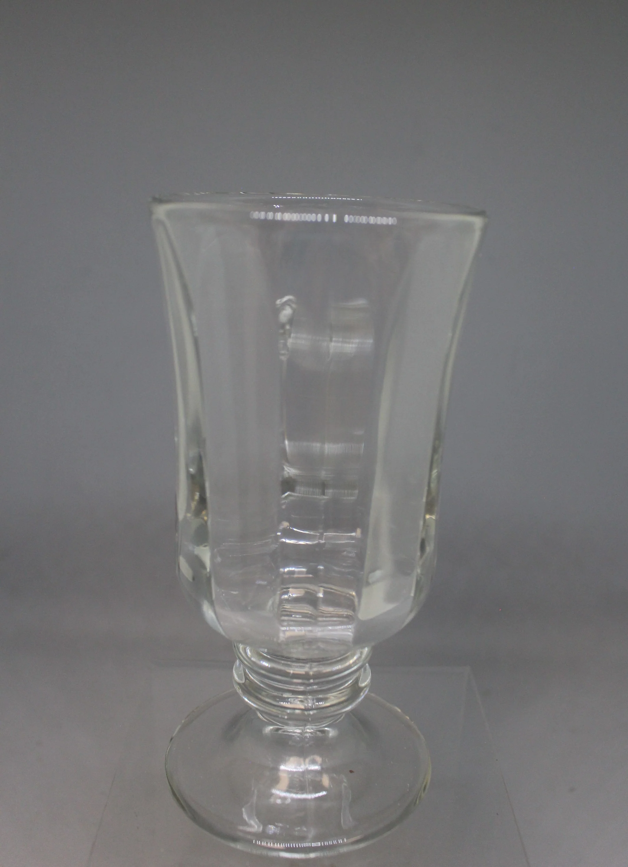 Vintage Libby Irish Coffee Clear Pedestal Footed Glass Mugs - 6" Tall - Used - Image 5