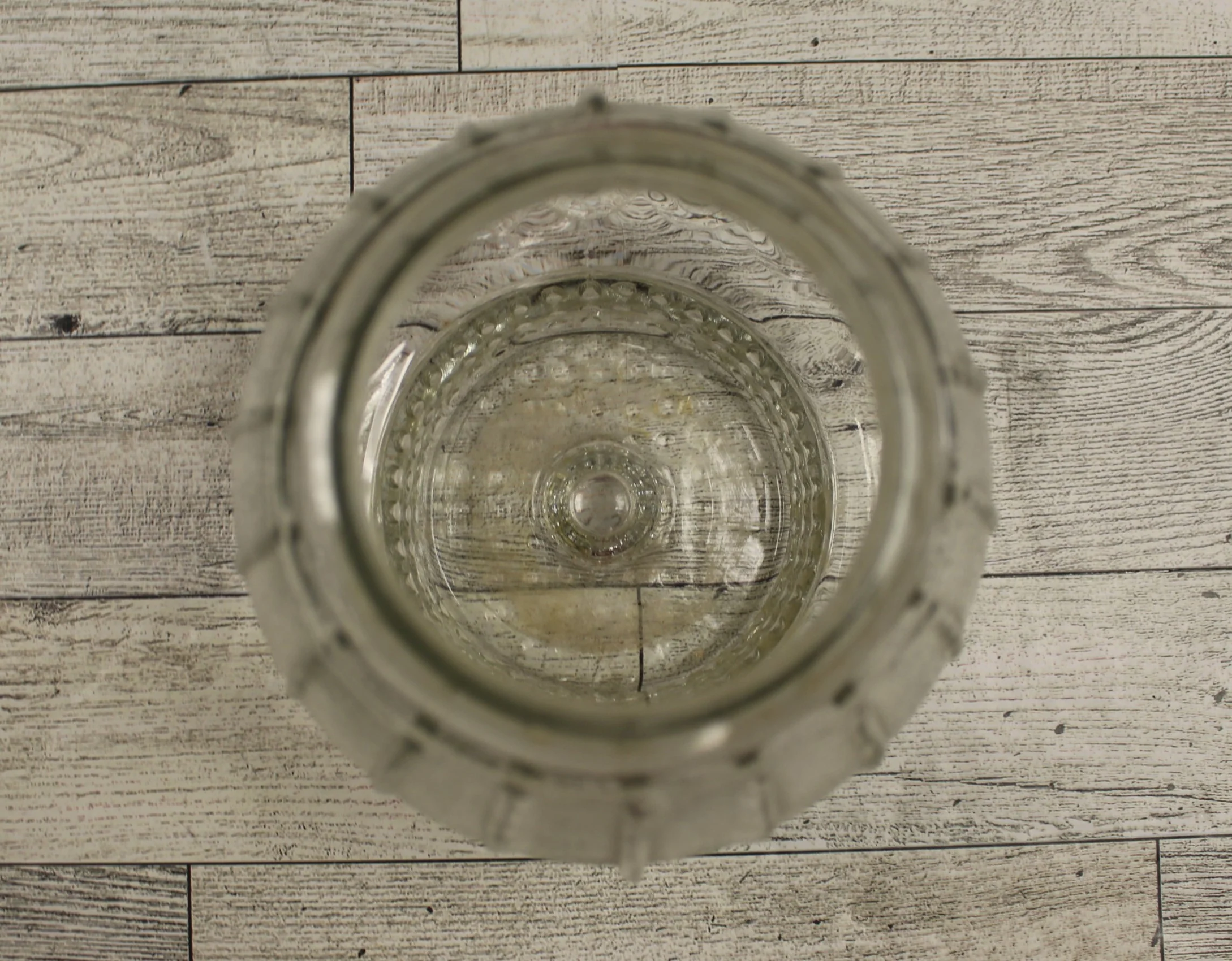 Vintage Mid Century Glass Ceiling Globe Shade - Clear - 5.5 Tall x 3" Opening - Image 4