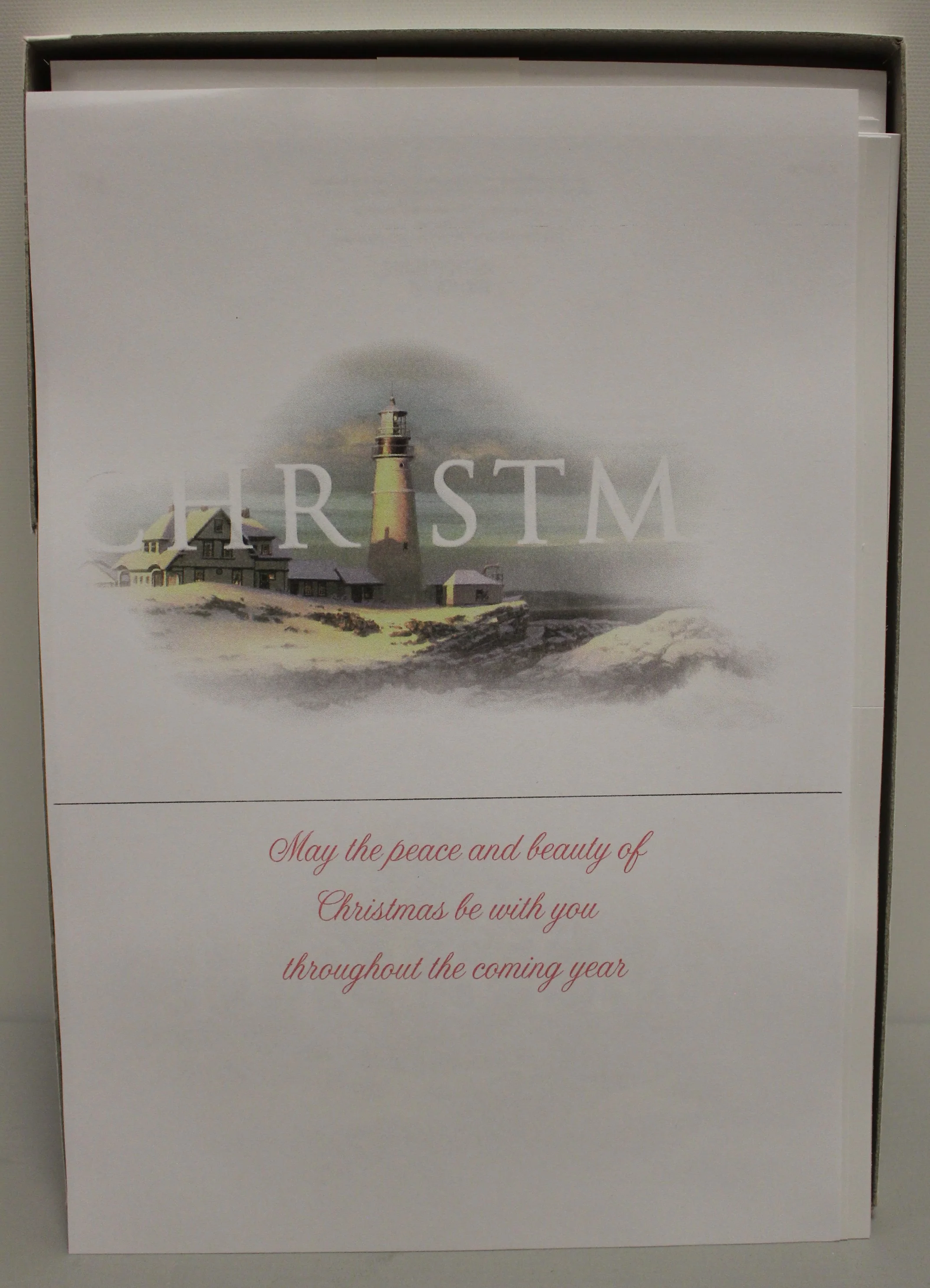 Vintage National Geographic 1996 The Lightkeeper's Gift Christmas Cards Set - Image 2