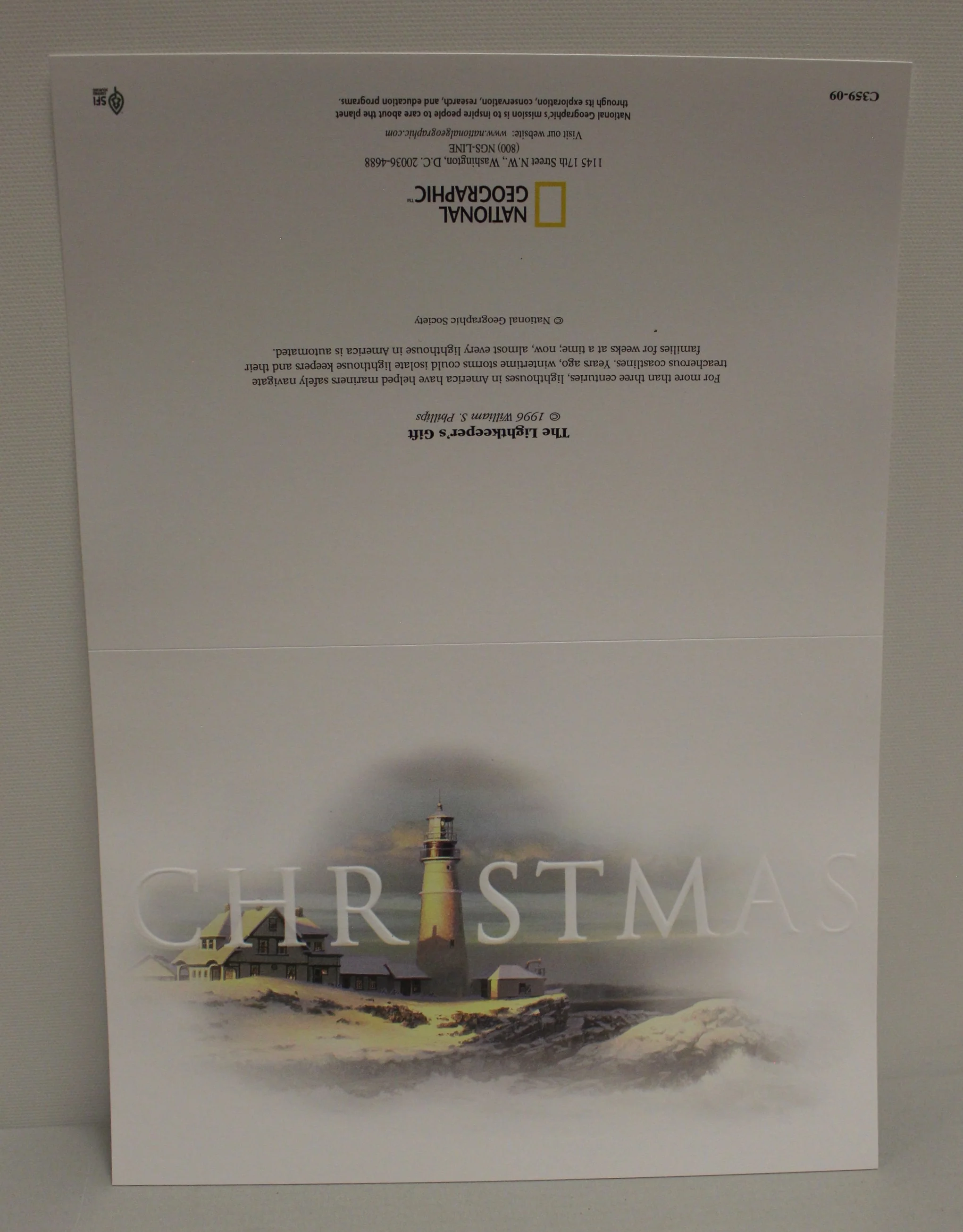 Vintage National Geographic 1996 The Lightkeeper's Gift Christmas Cards Set - Image 3