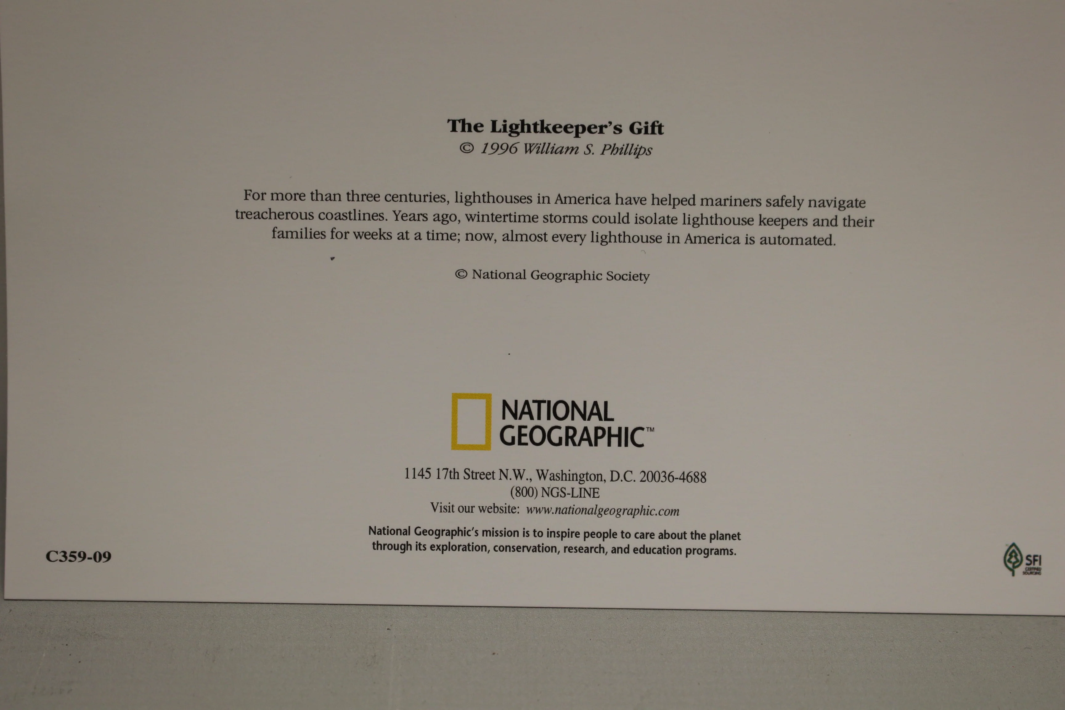 Vintage National Geographic 1996 The Lightkeeper's Gift Christmas Cards Set - Image 6