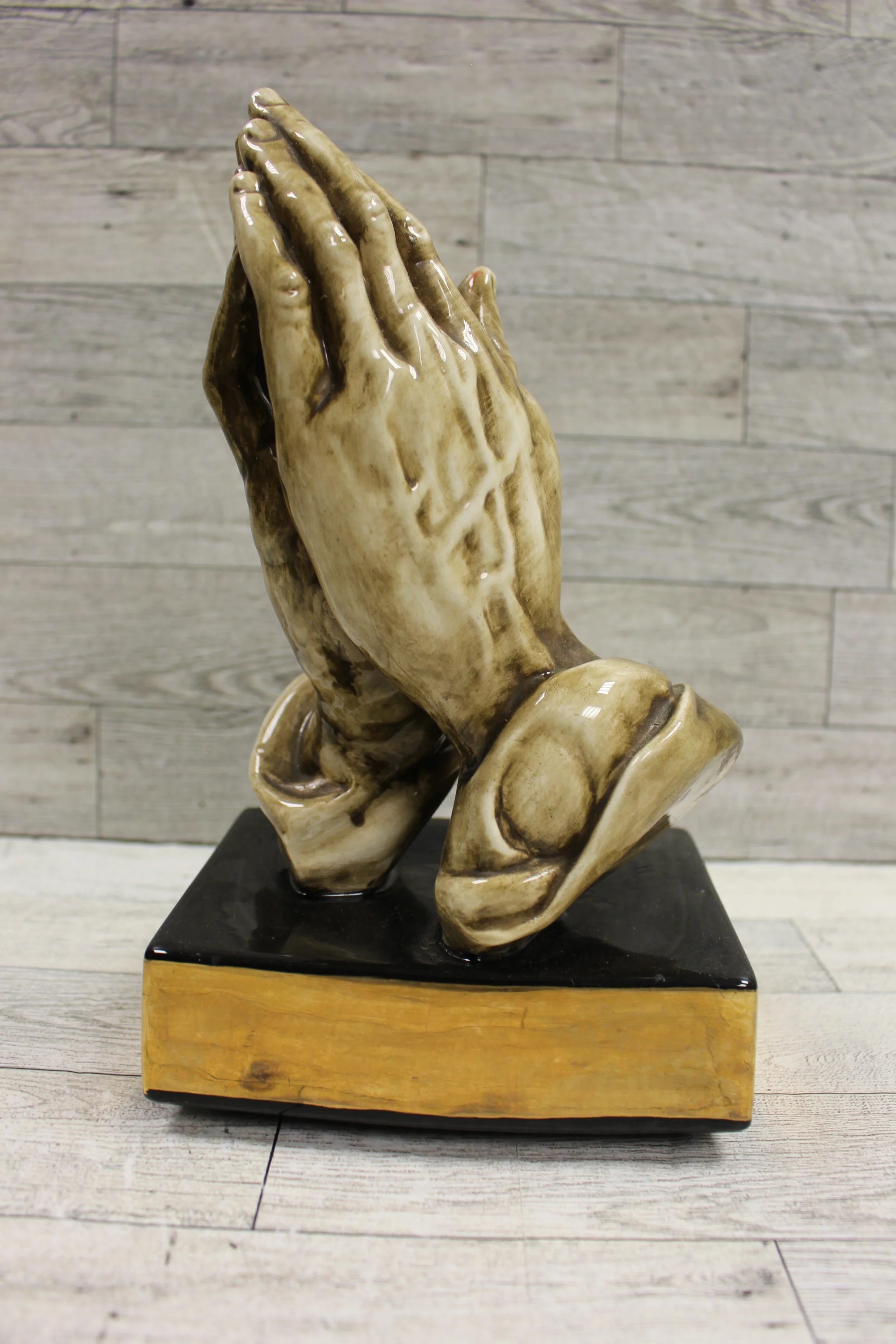 Vintage Praying Hands Statue - 9-3/4" tall - Used - Image 2