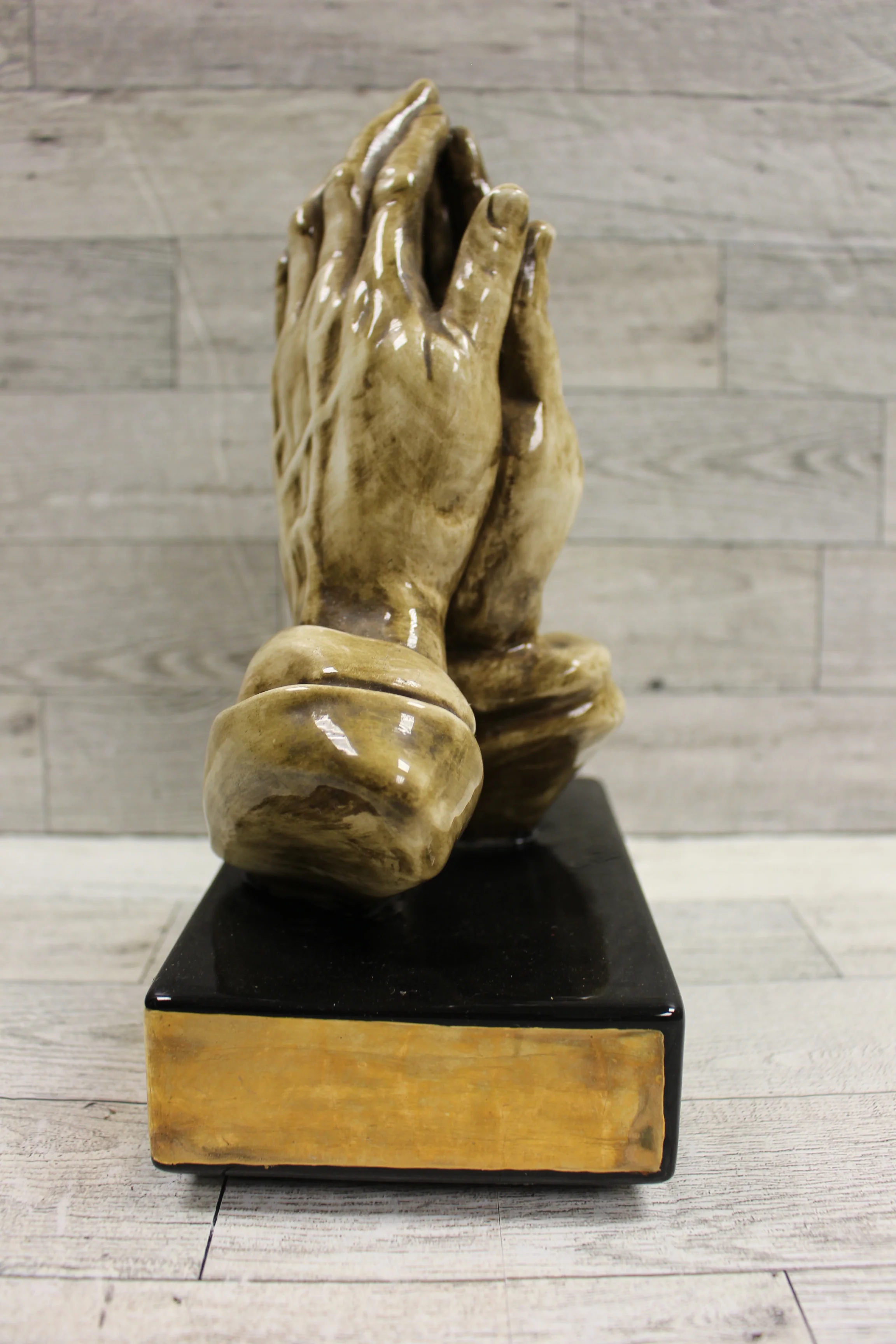Vintage Praying Hands Statue - 9-3/4" tall - Used - Image 3
