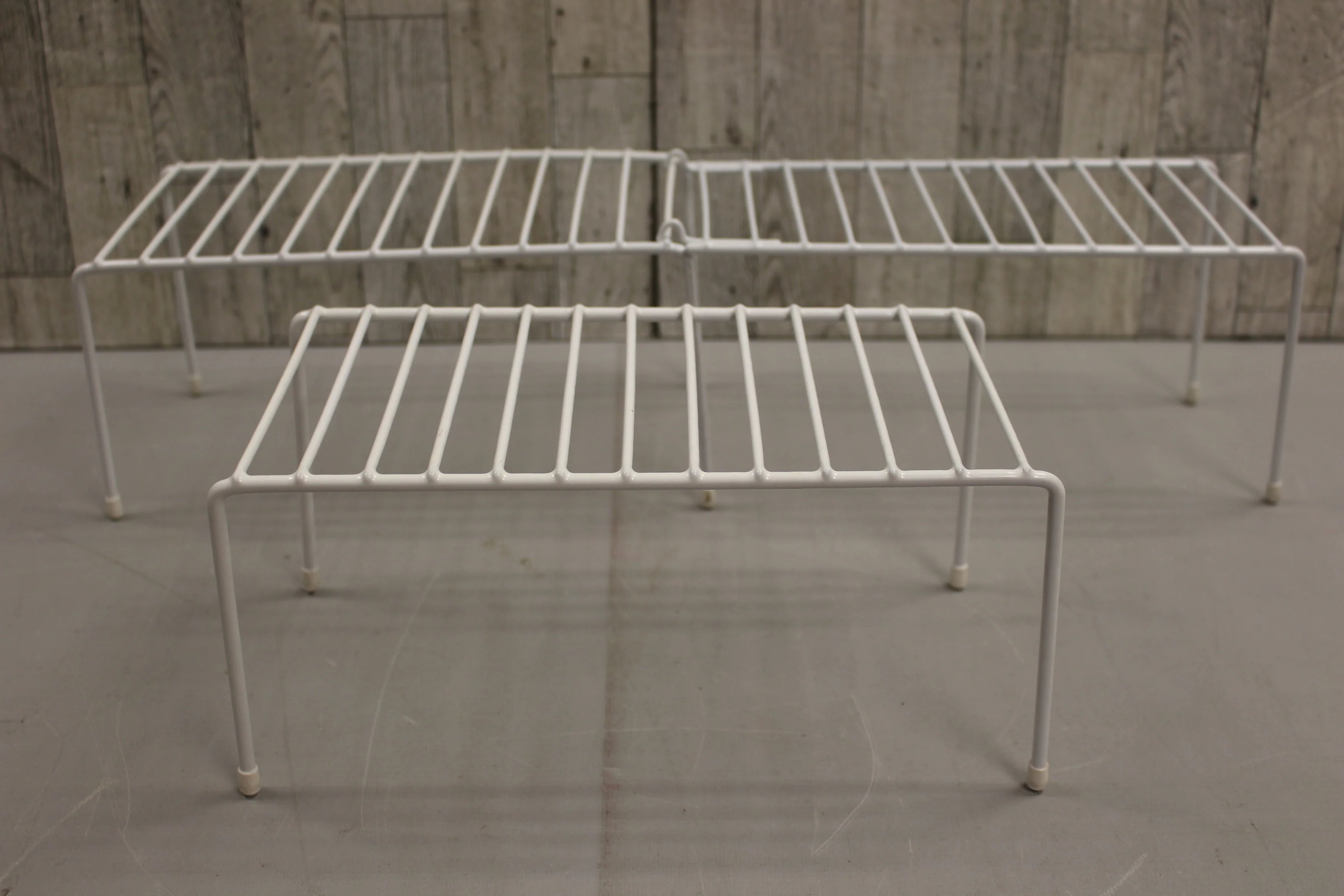Vintage Set of 2 Wire Coated Pantry Racks - Used