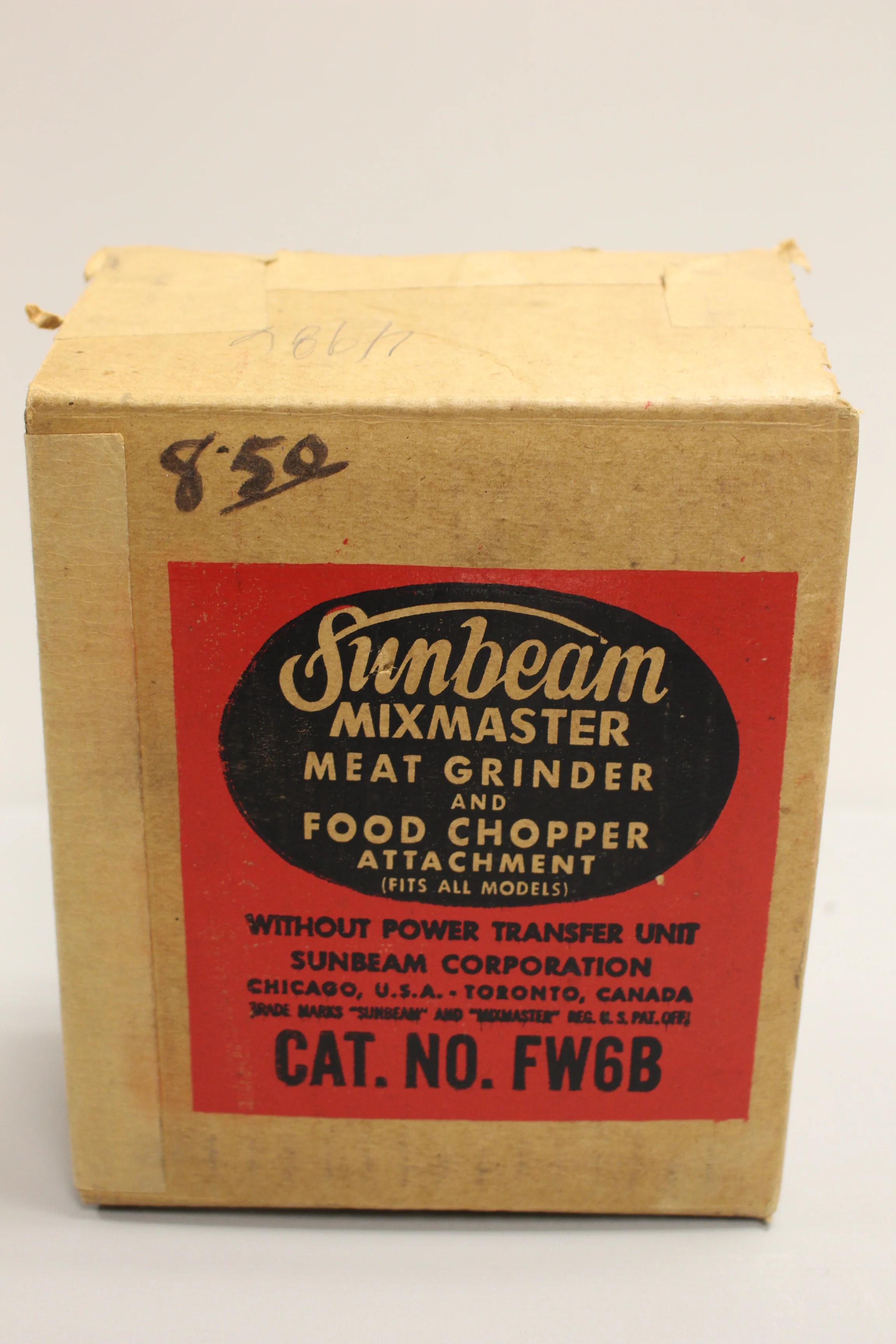 Vintage Sunbeam Mixmaster Meat Grinder Attachment - FW6B PU10 - Used - Image 7