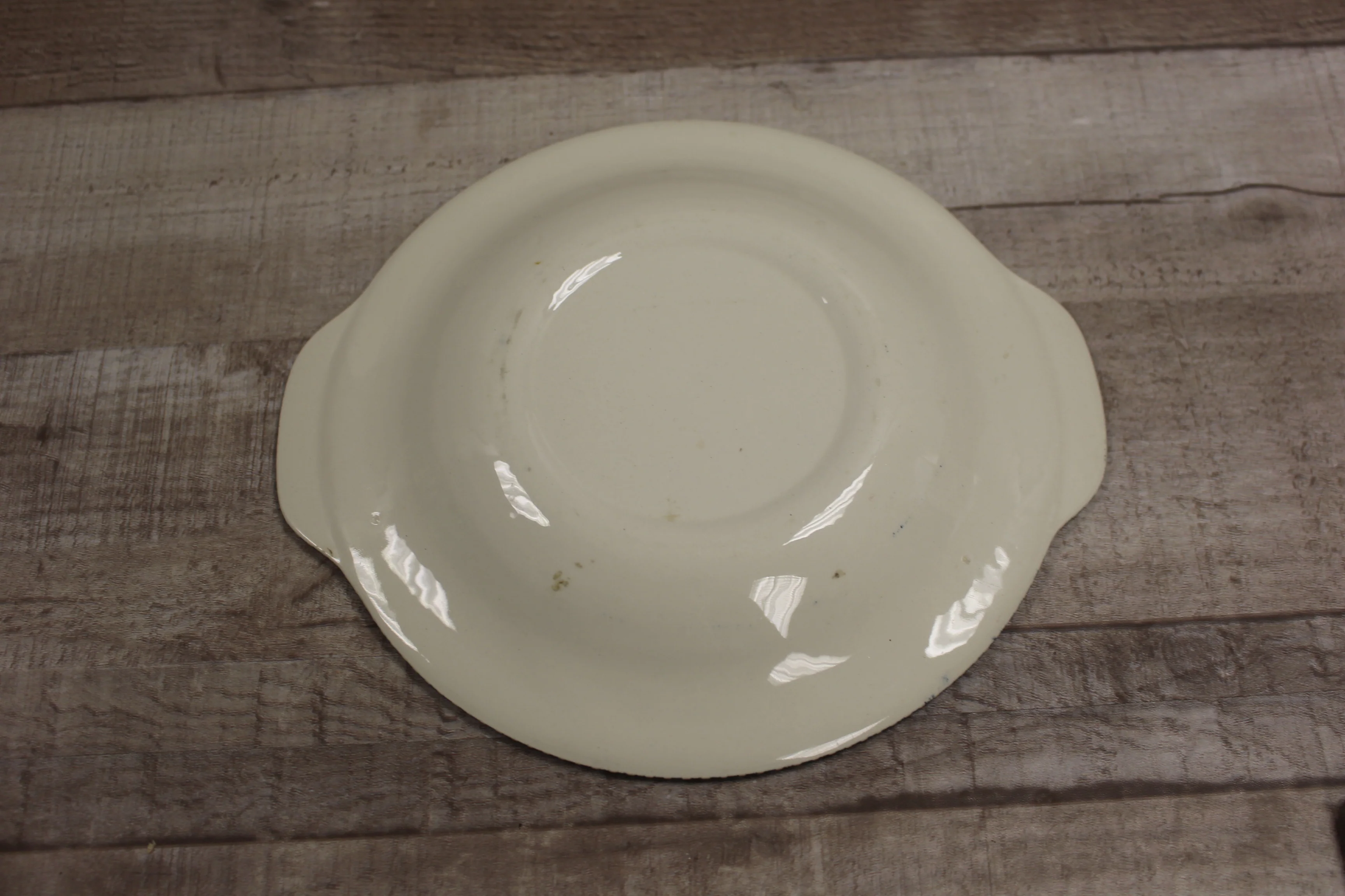 Vintage Water Well Serving Dish -Blue -Used - Image 2