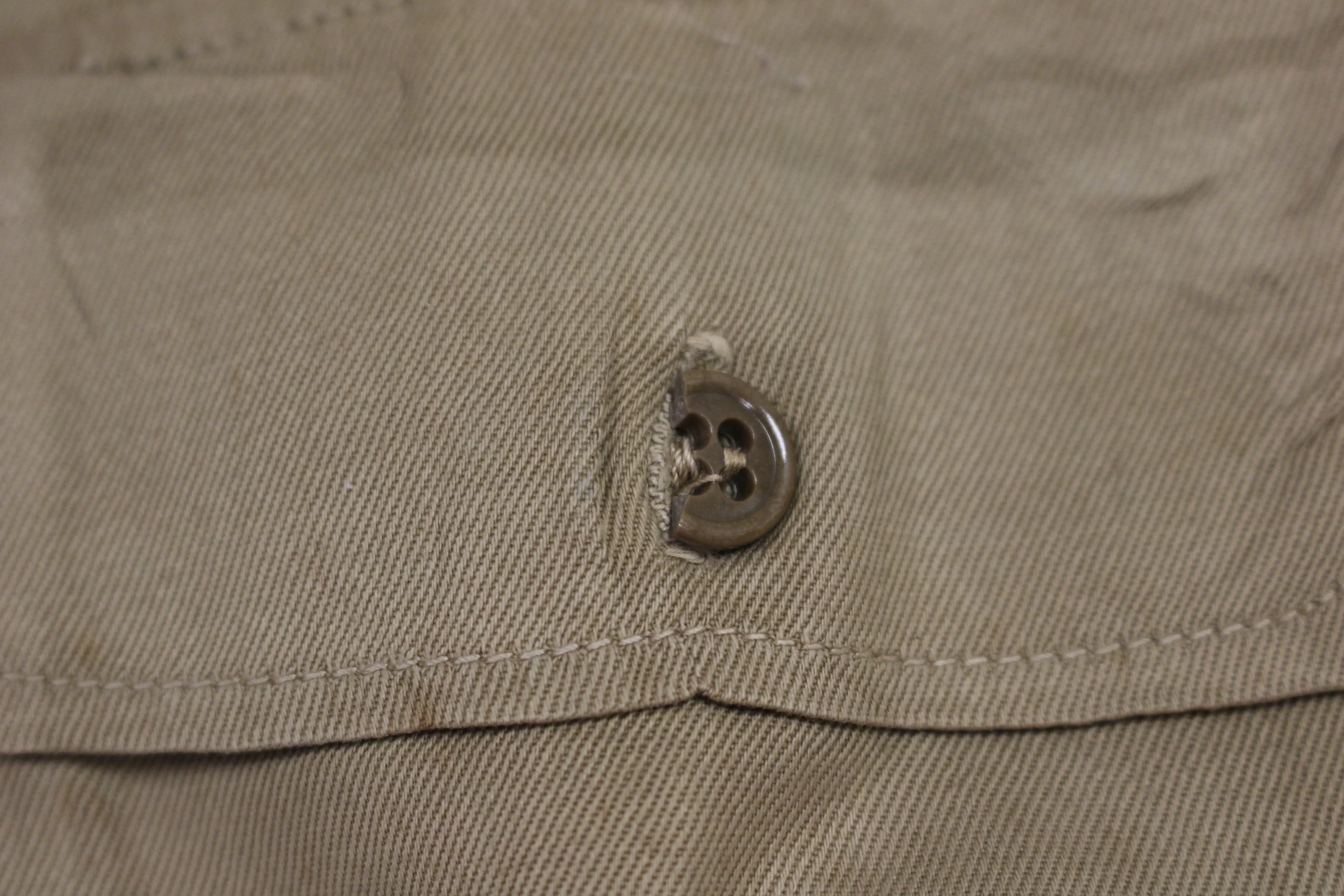 Vintage WWII 5th Army A5 Division Long Sleeve Button Up Shirt - 14.5 x 33 (#1) - Image 8