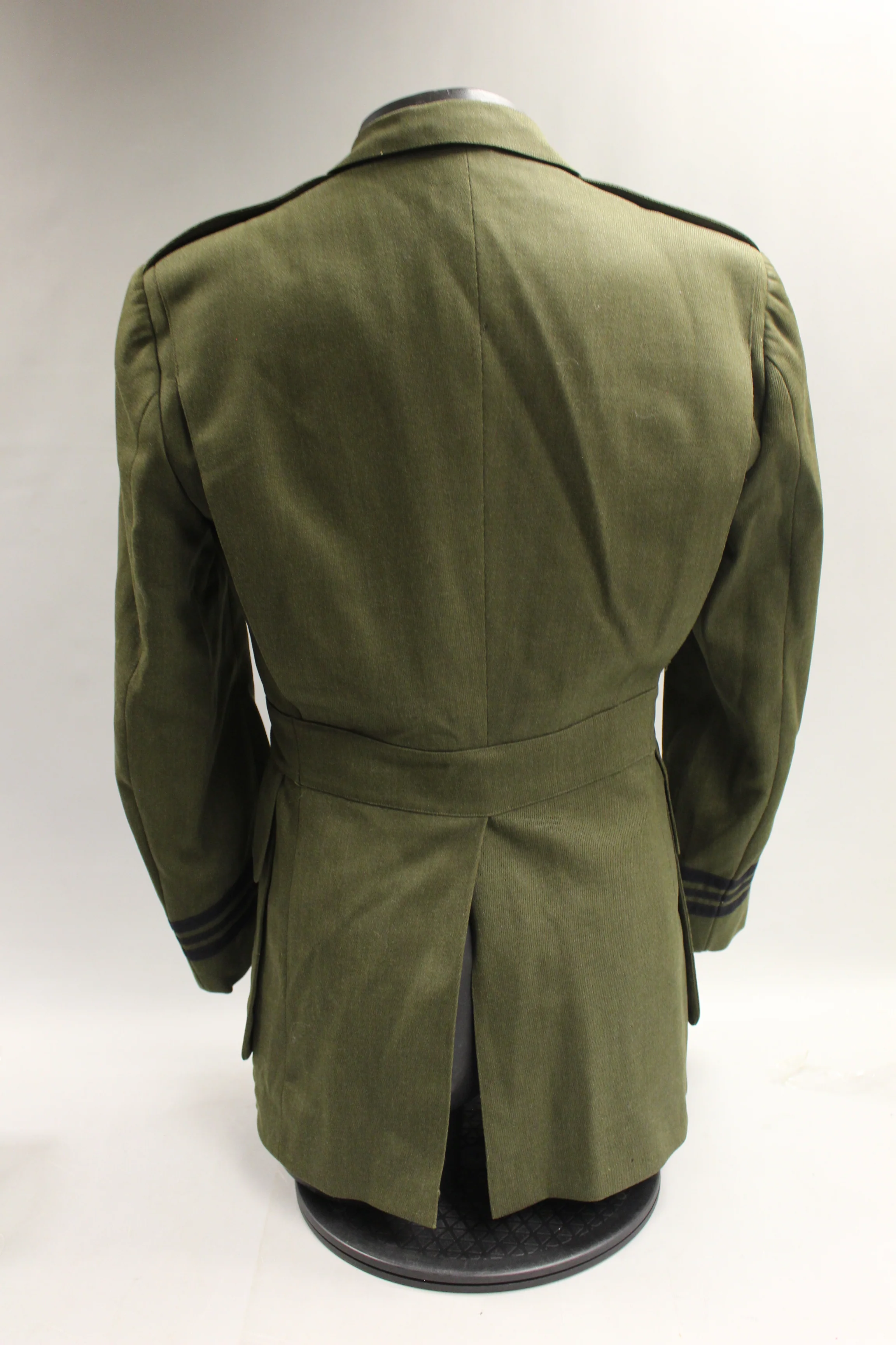 Vintage WWII US Navy Wool Aviator Pilot Dress Green Coat Jacket - 37R - Used - Image 4