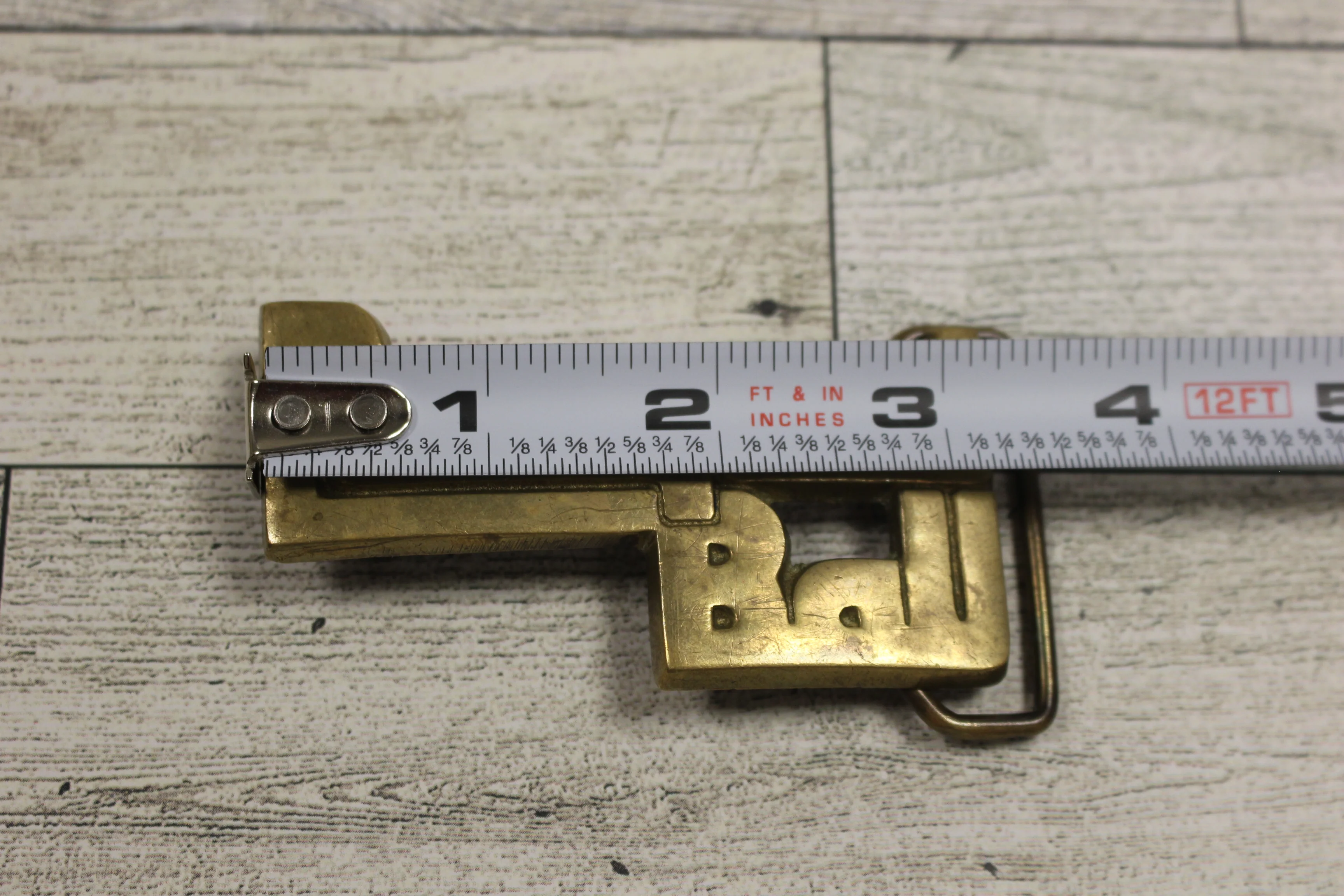 Vintage1978 Racquet Ball Brass Belt Buckle - Used - Image 3