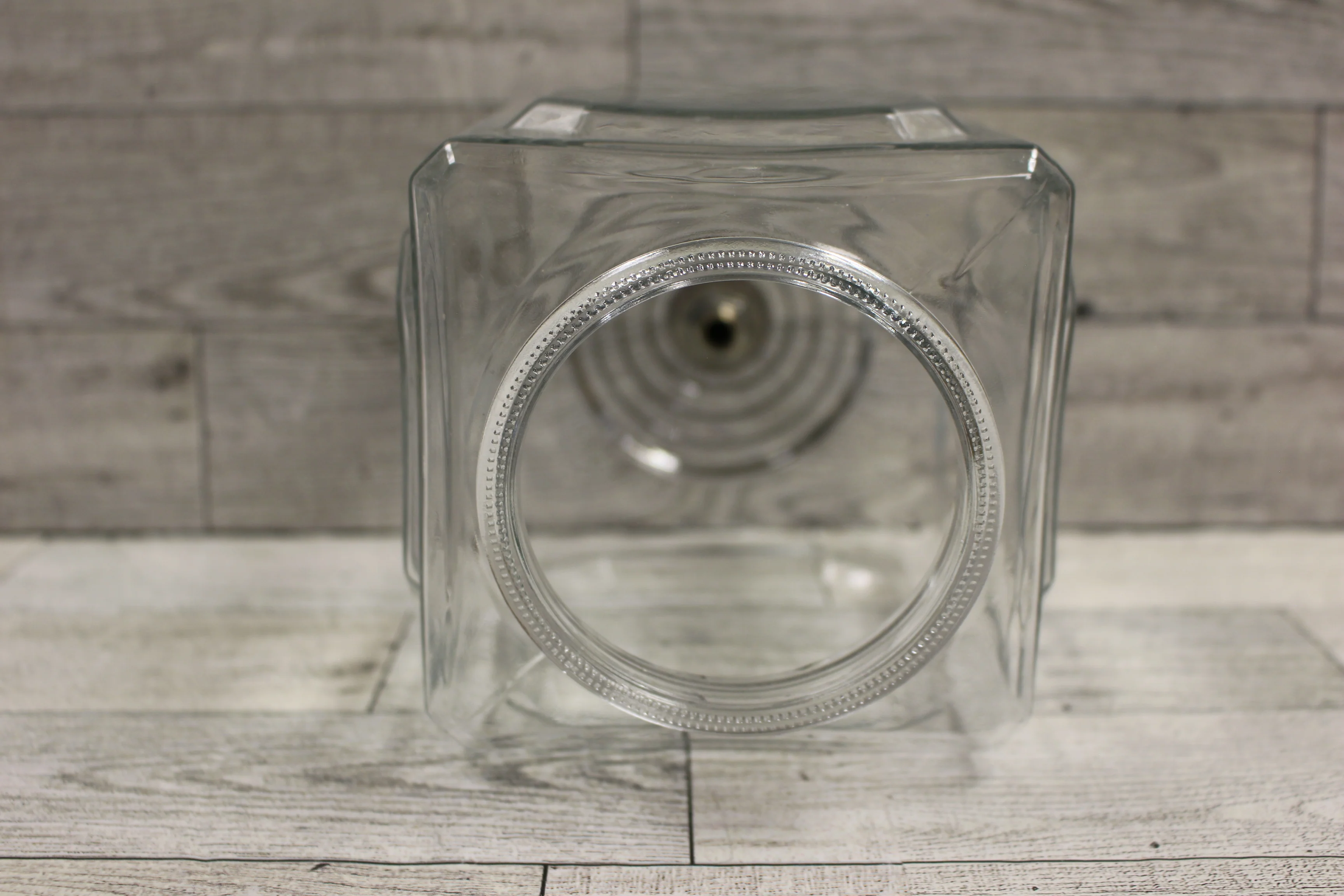 Vntg Clear Square Shaped Glass Porch Lamp Light Shade - 6" - Stagecoach - Used - Image 4