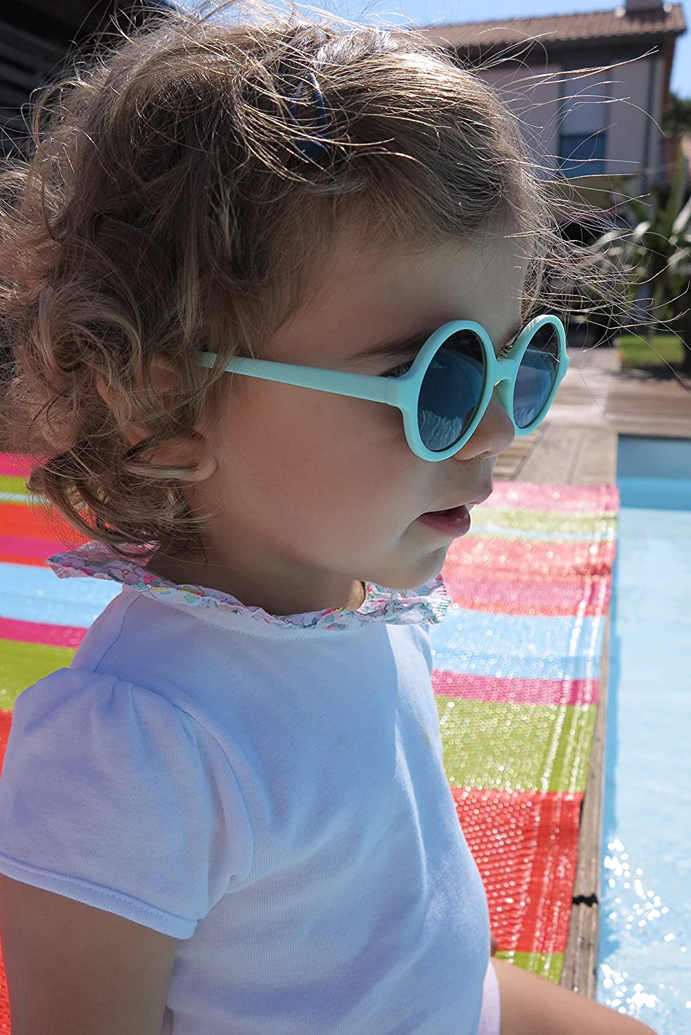 WAM Kid's Sunglasses - Age 4-6 Years - Aqua Teal- UVA & UVB Protection - New - Image 2