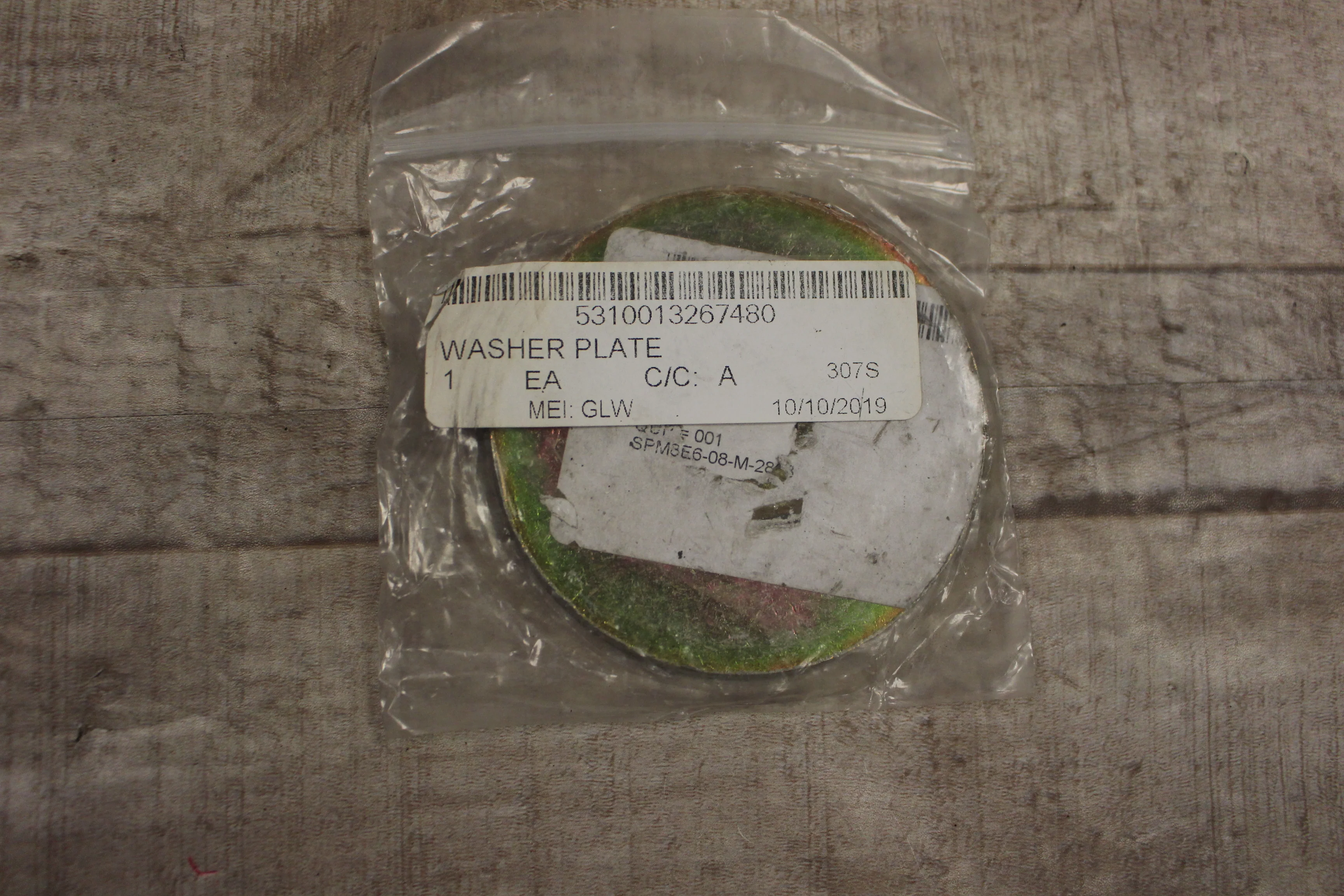 Washer Plate Flat 307s 5310-01-326-7480 -Silver -New - Image 3