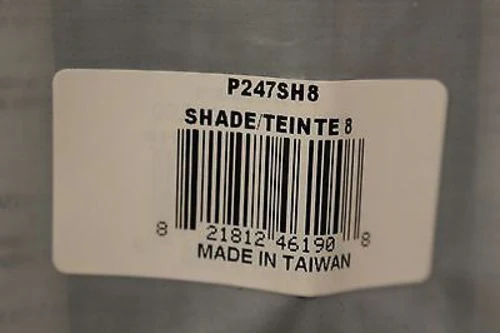 Welding Helmet Polycarbonate Filter Plate - P247SH8 - 2" x 4-1/4" - New - Image 2