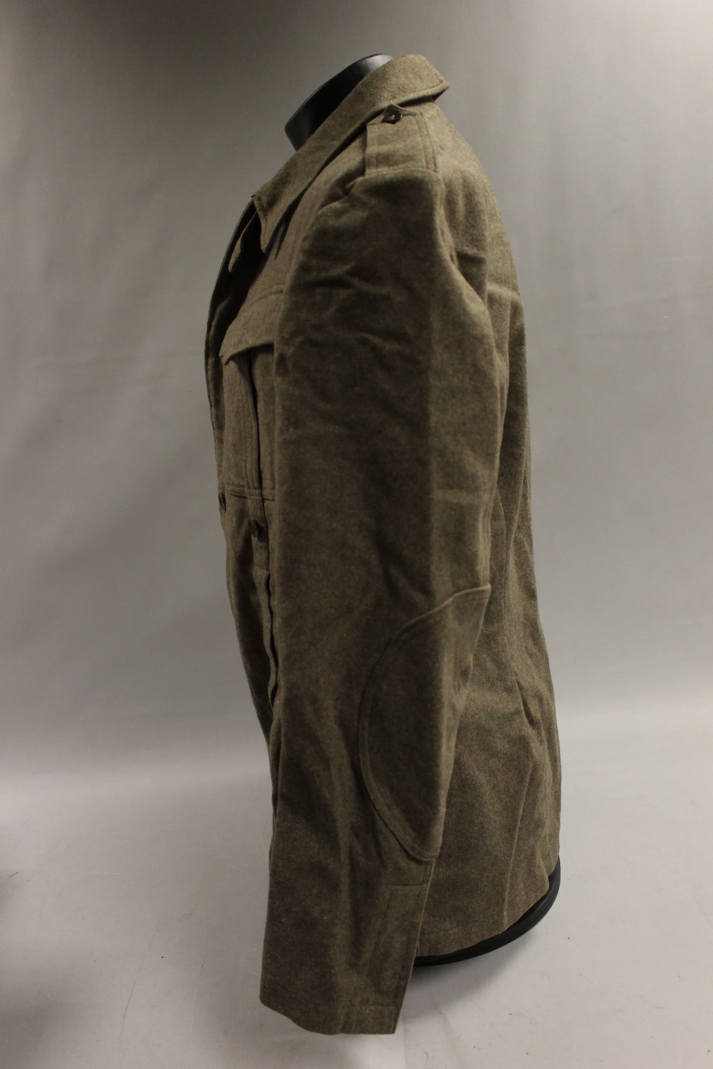 West Germany Army Wool Coat - Olive Drab - Chest: 41" - Used (1) - Image 2