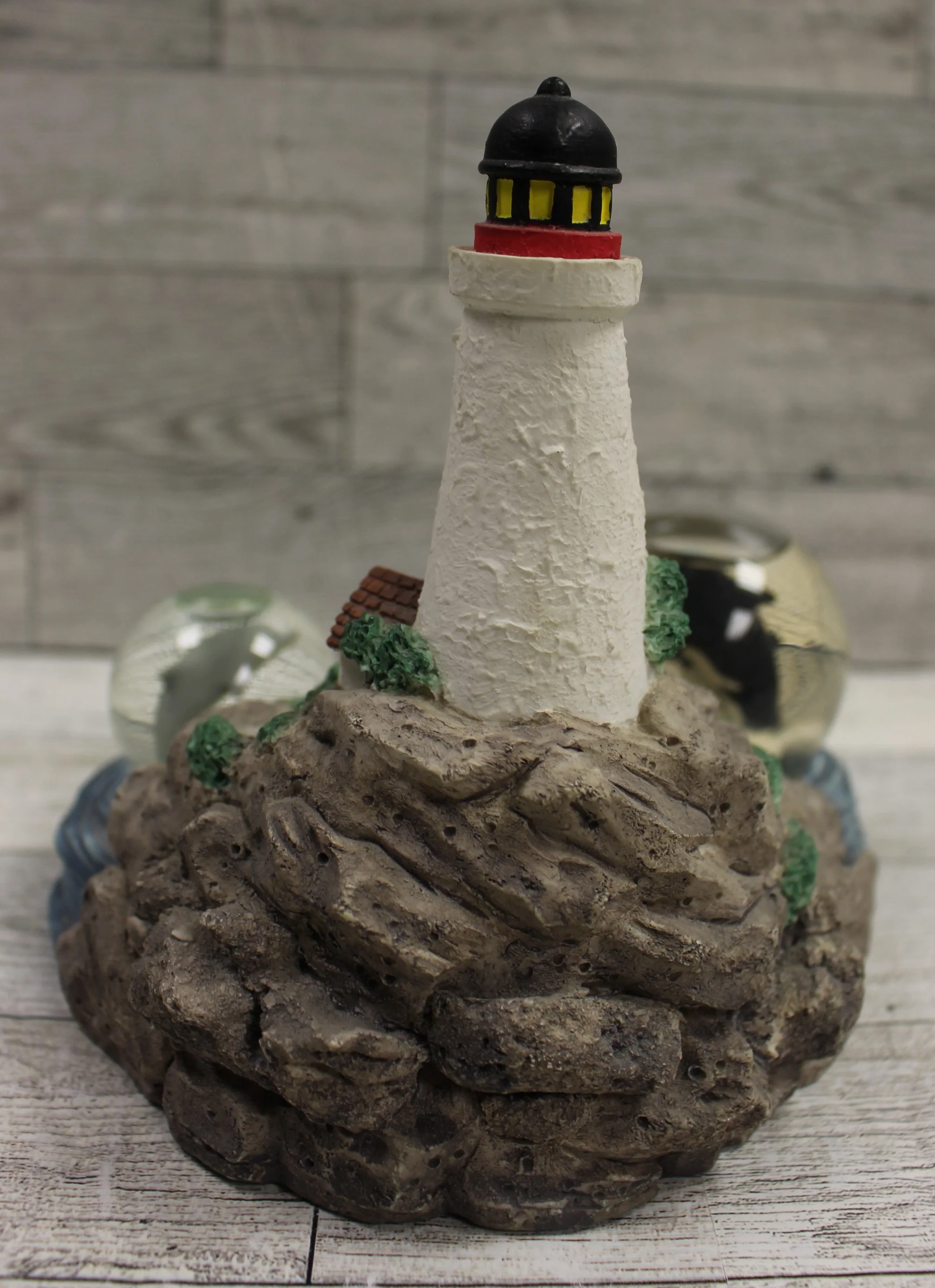 Westlake Musical Lighthouse Water Globe - Orcas & Dolphin - 2615 - Used - Image 3