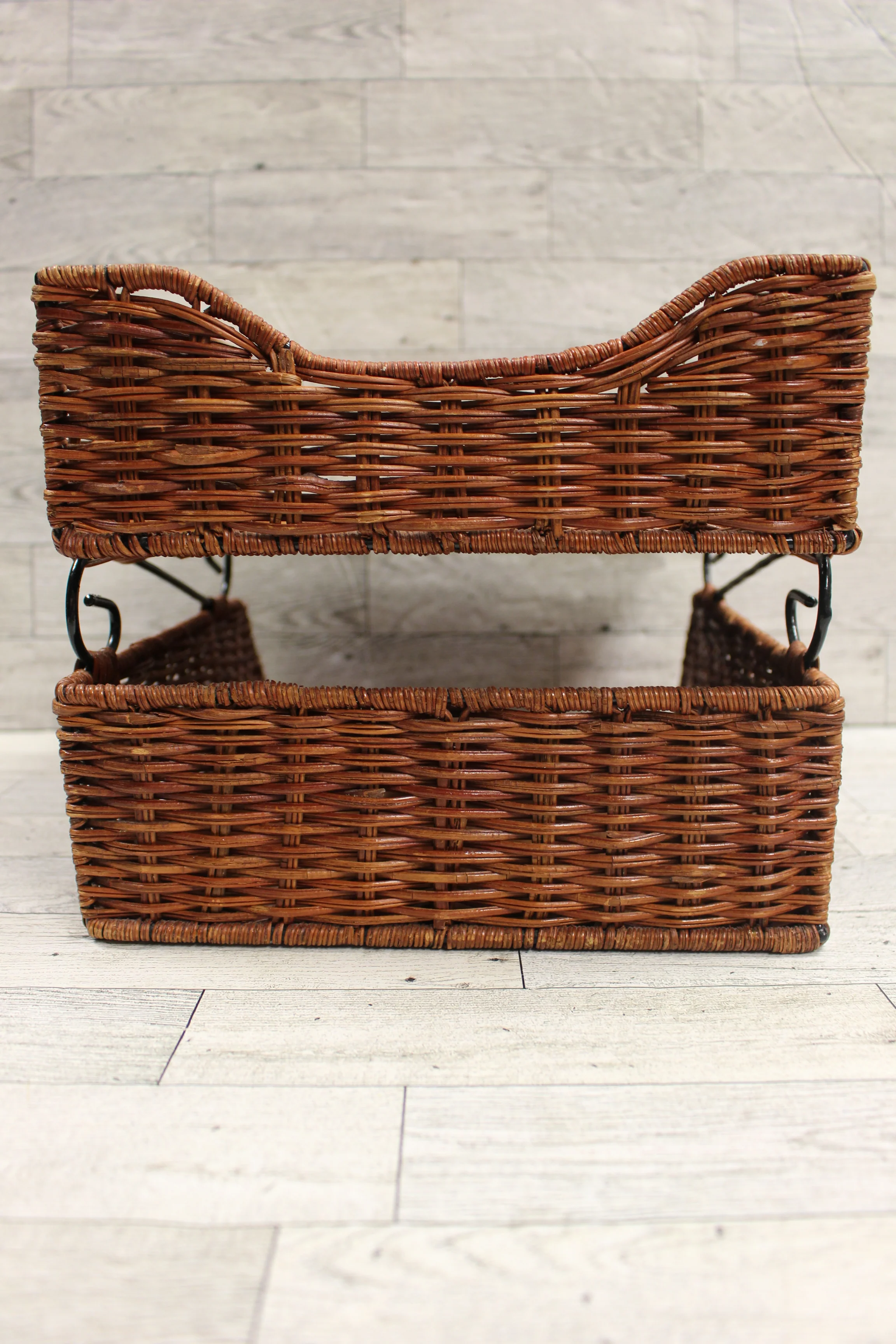 Wicker Double Letter Tray - Used - Image 3