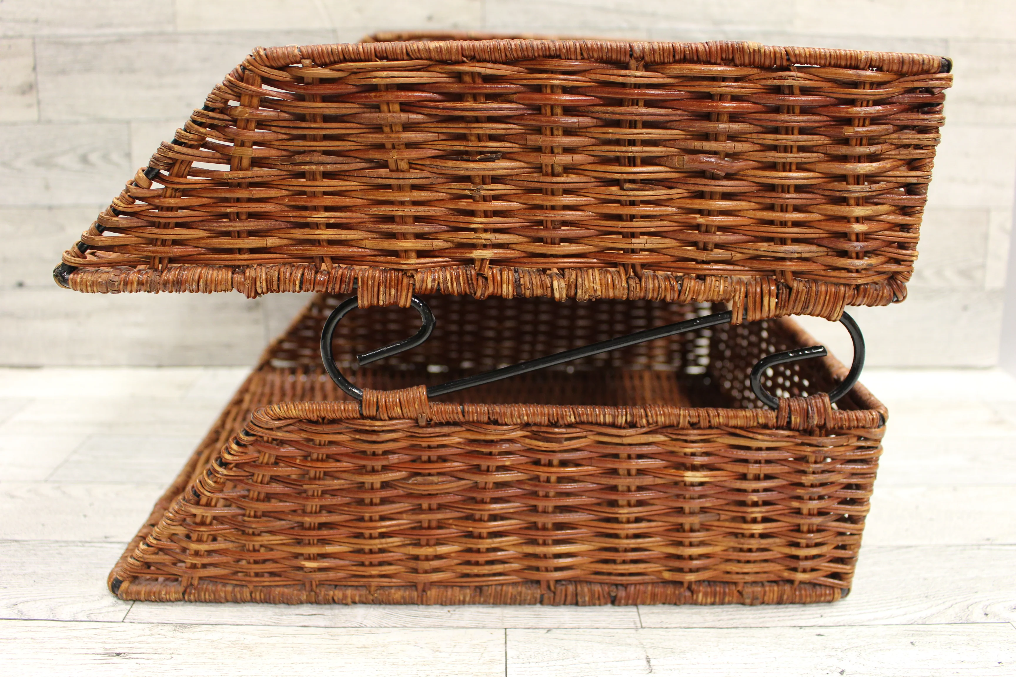 Wicker Double Letter Tray - Used - Image 4