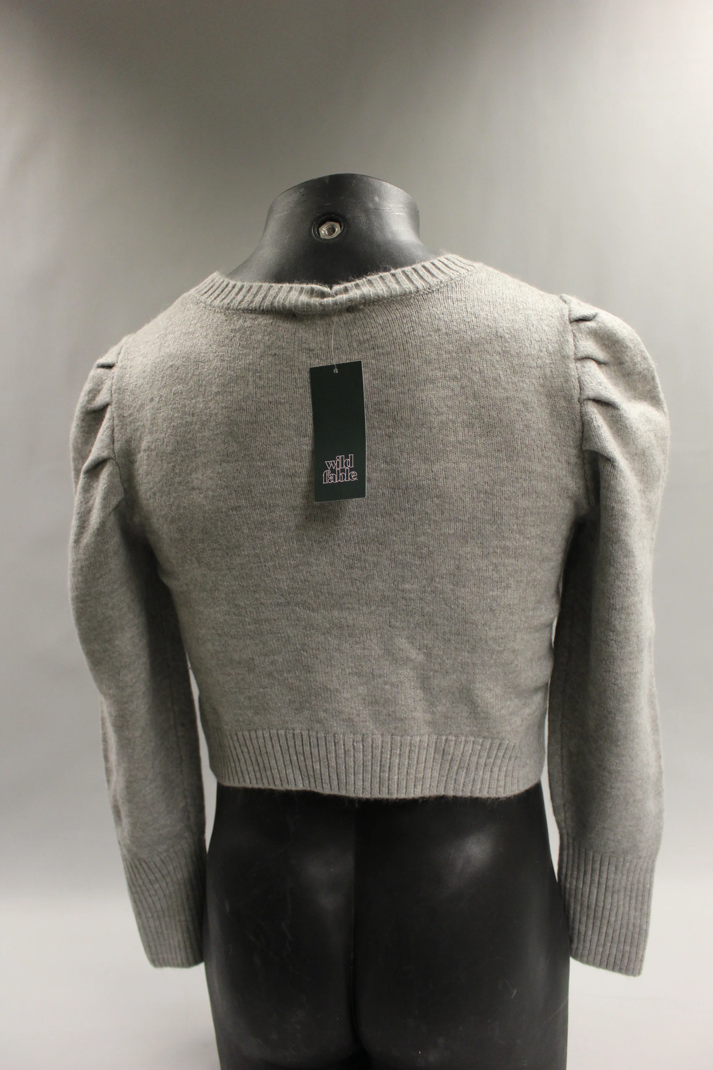 Wild Fable Women's Short Sweater - Size: Medium - Gray - New - Image 3