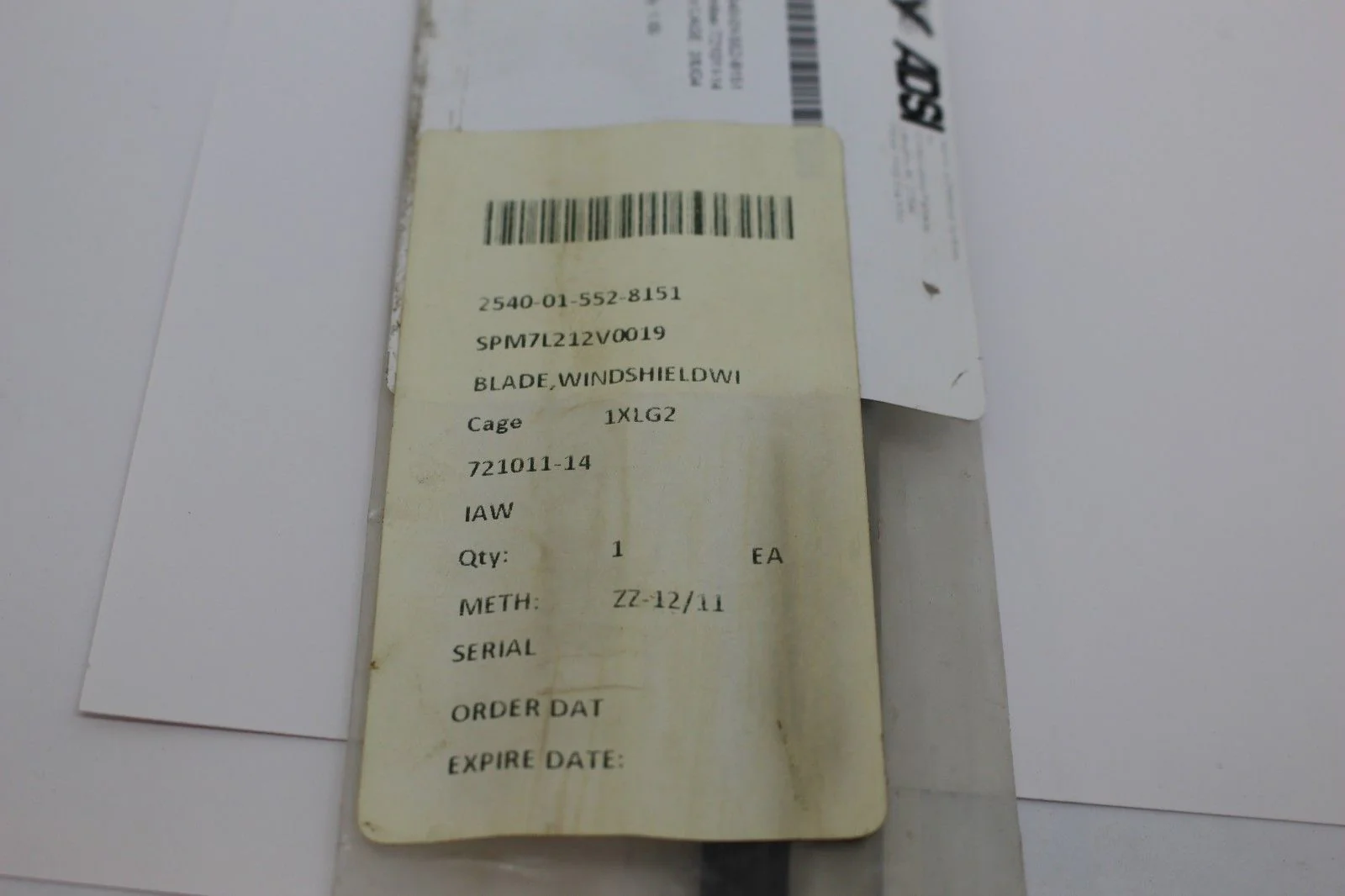 Windshield Wiper Blade, NSN 2540-01-552-8151, P/N 721011-14, NEW! - Image 3