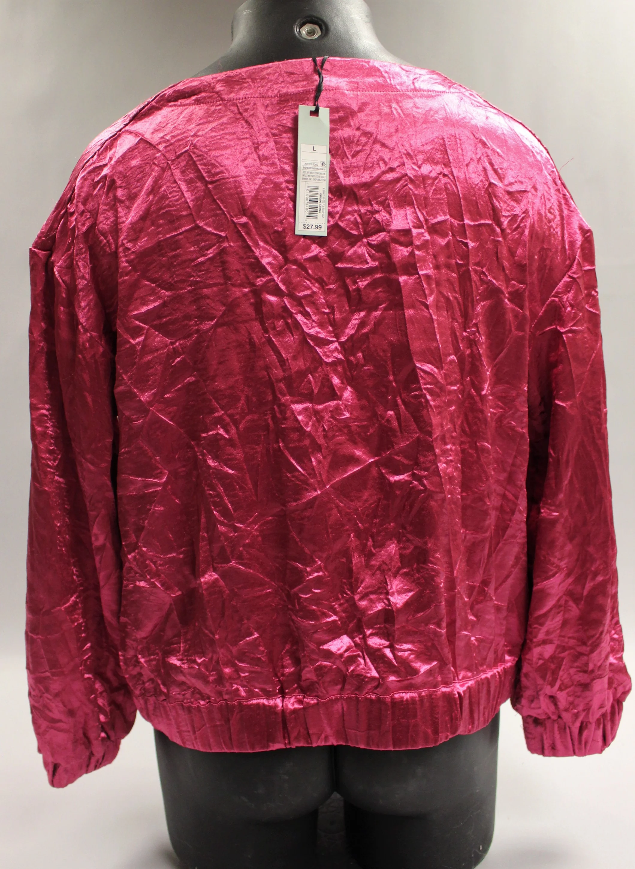Women's Retro Long Sleeve Shirt - Prologue L Raspberry Radiance- New - Image 2
