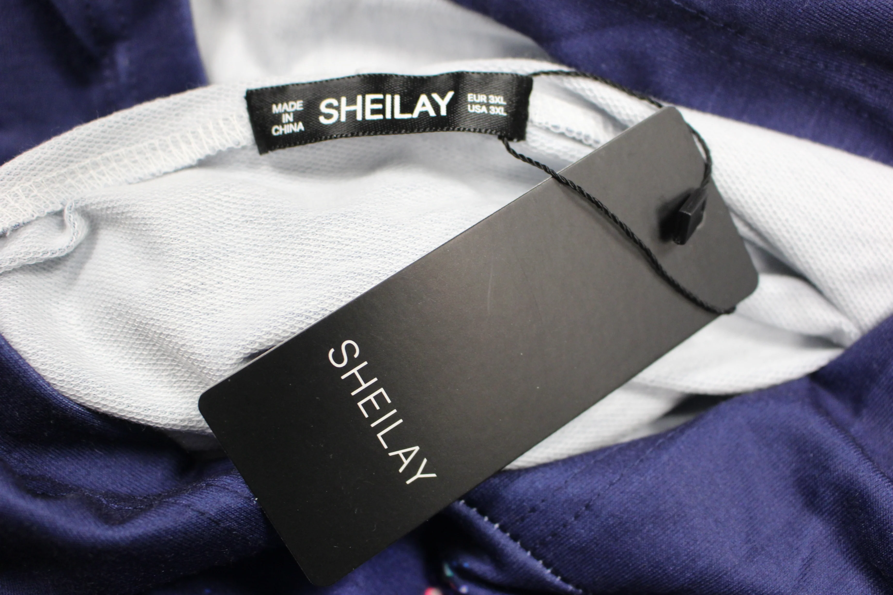 Women's Sheilay Christmas Tree Hoodie - Size: 3XL - Dark Blue - New - Image 4