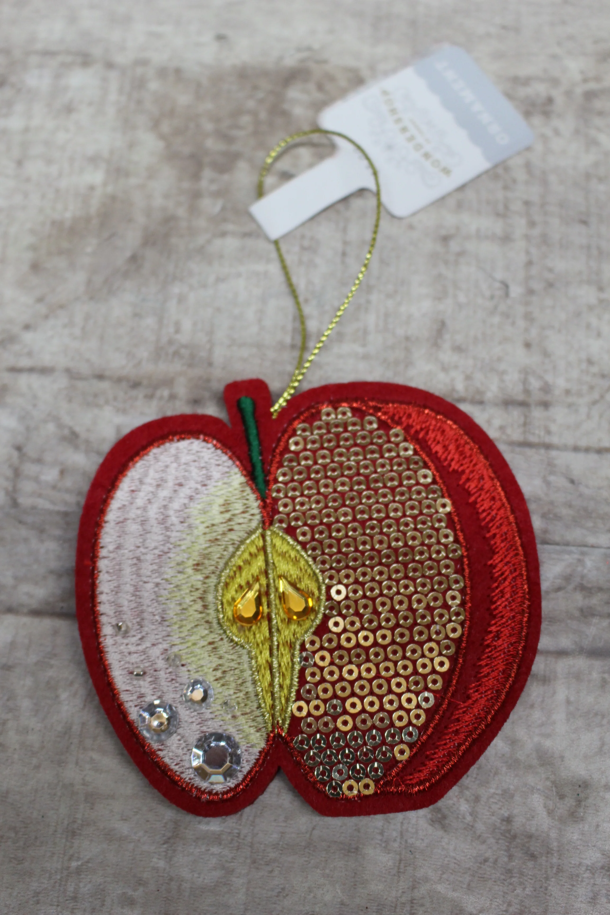 Wondershop By Target Apple Ornament -New