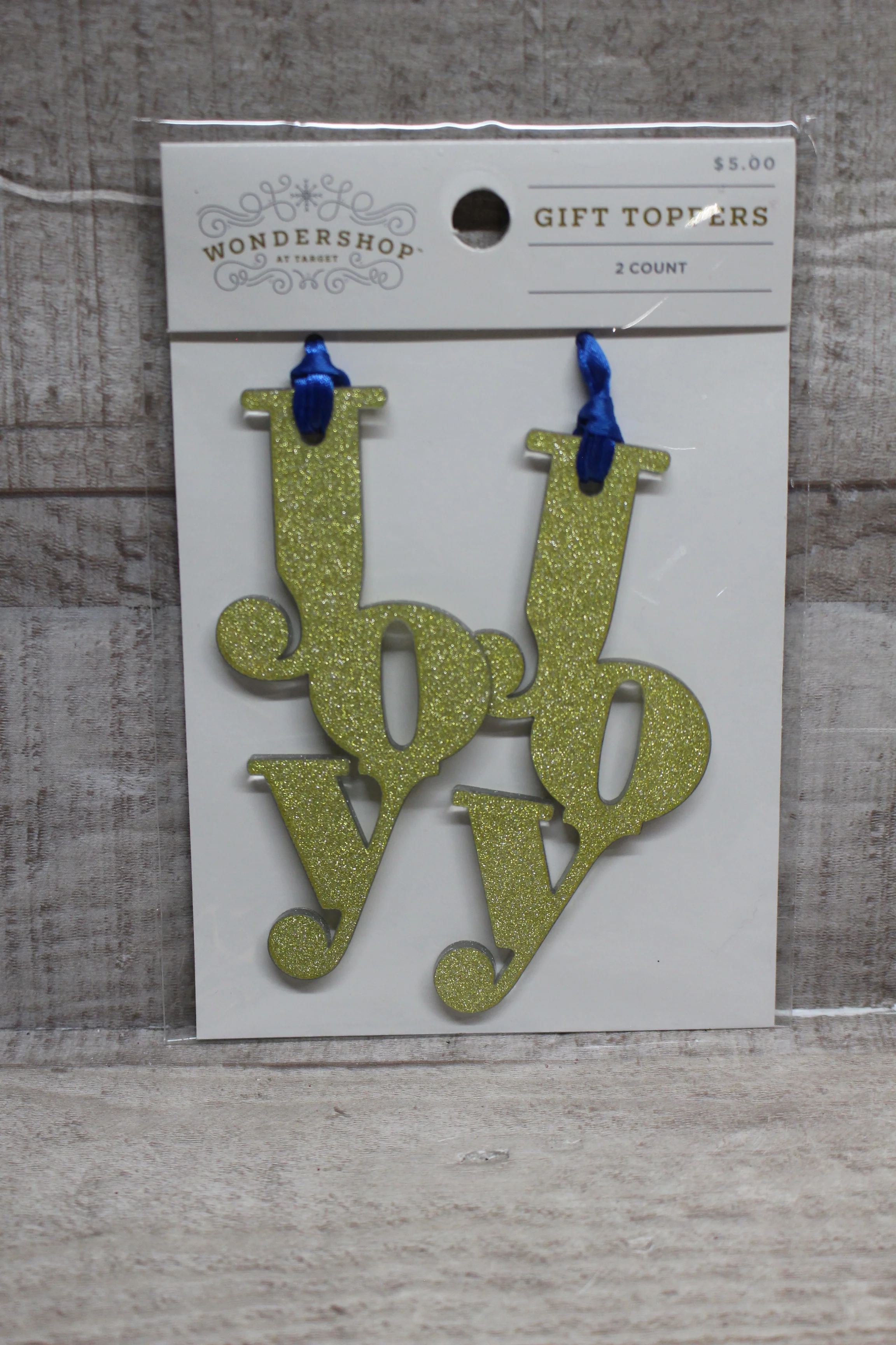 Wondershop By Target Joy Gift Toppers 2-Pack -New