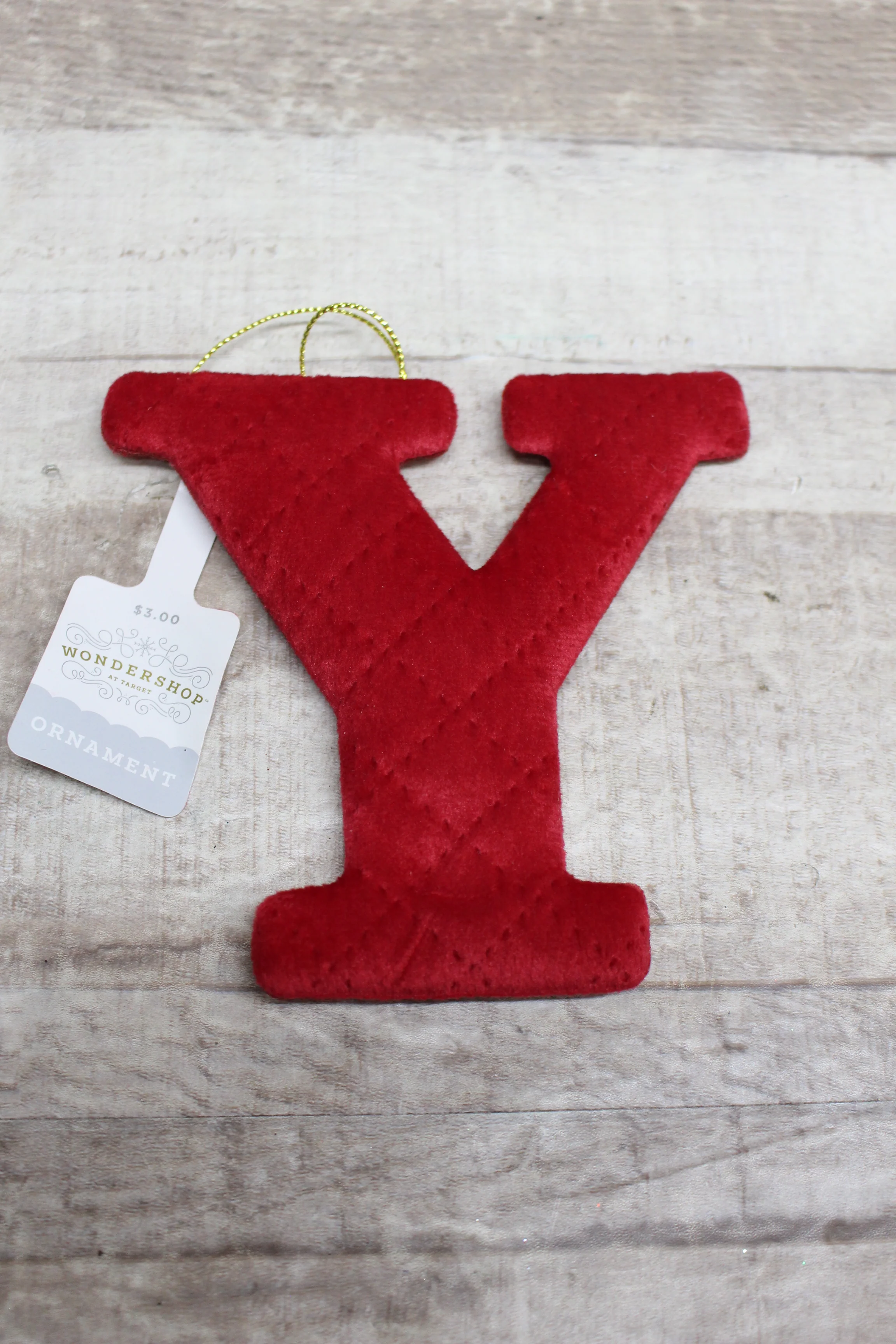 Wondershop By Target Large Initial Ornament - Red - New