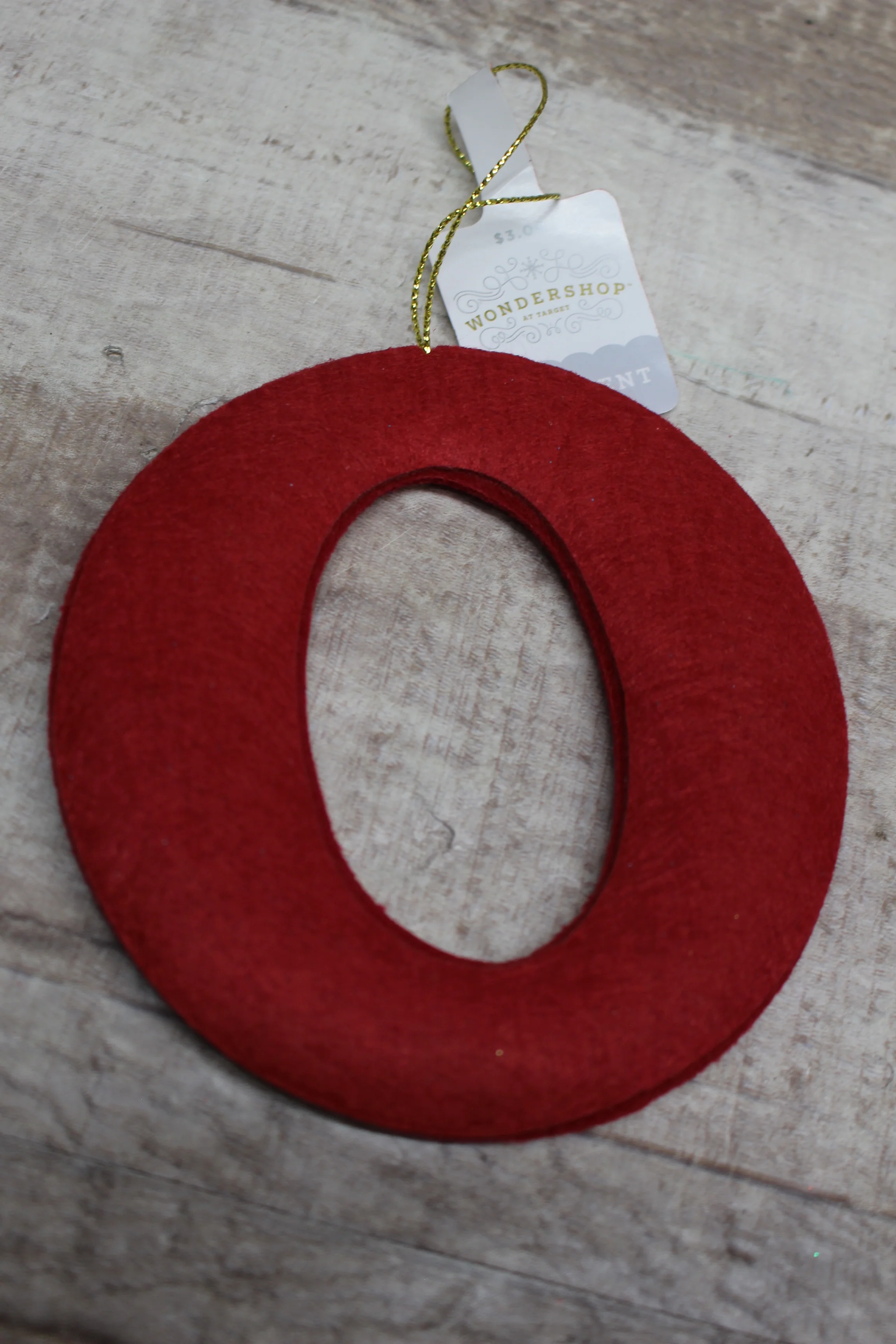Wondershop By Target Large Initial Ornament - Red - New - Image 4