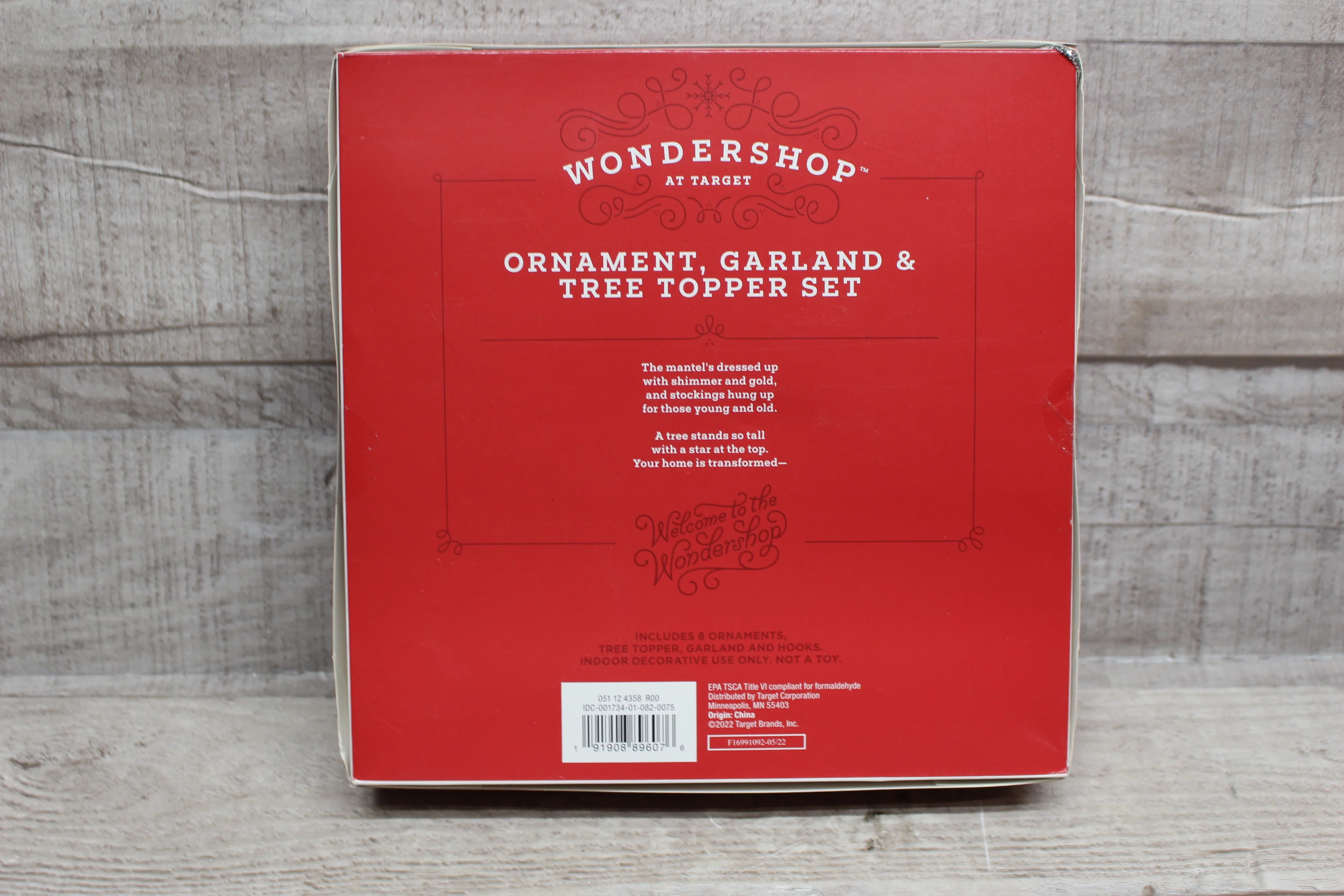 Wondershop By Target Ornament, Garland and Tree Topper Set Black -New - Image 2