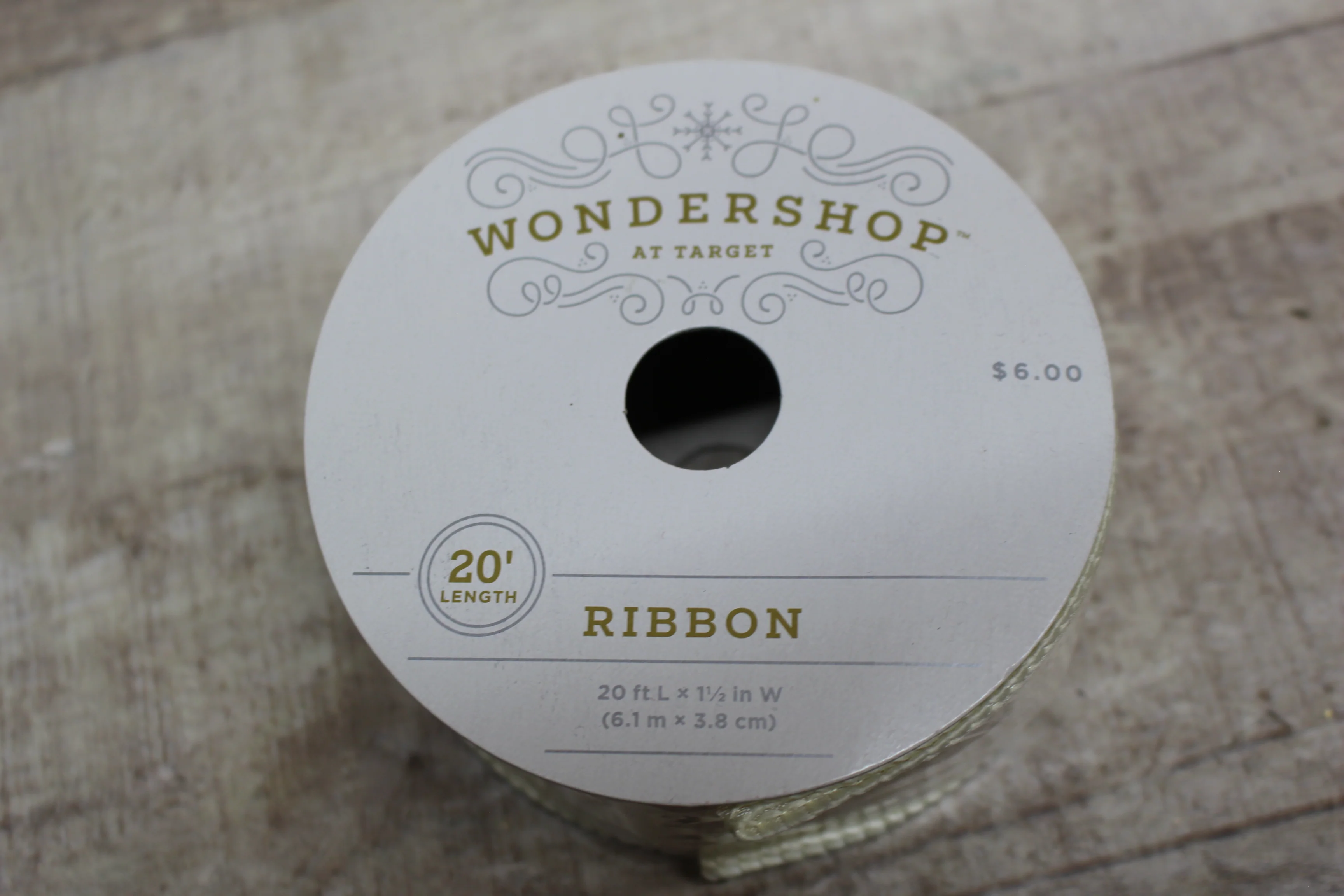Wondershop By Target White Ribbon 20Ft -New - Image 2