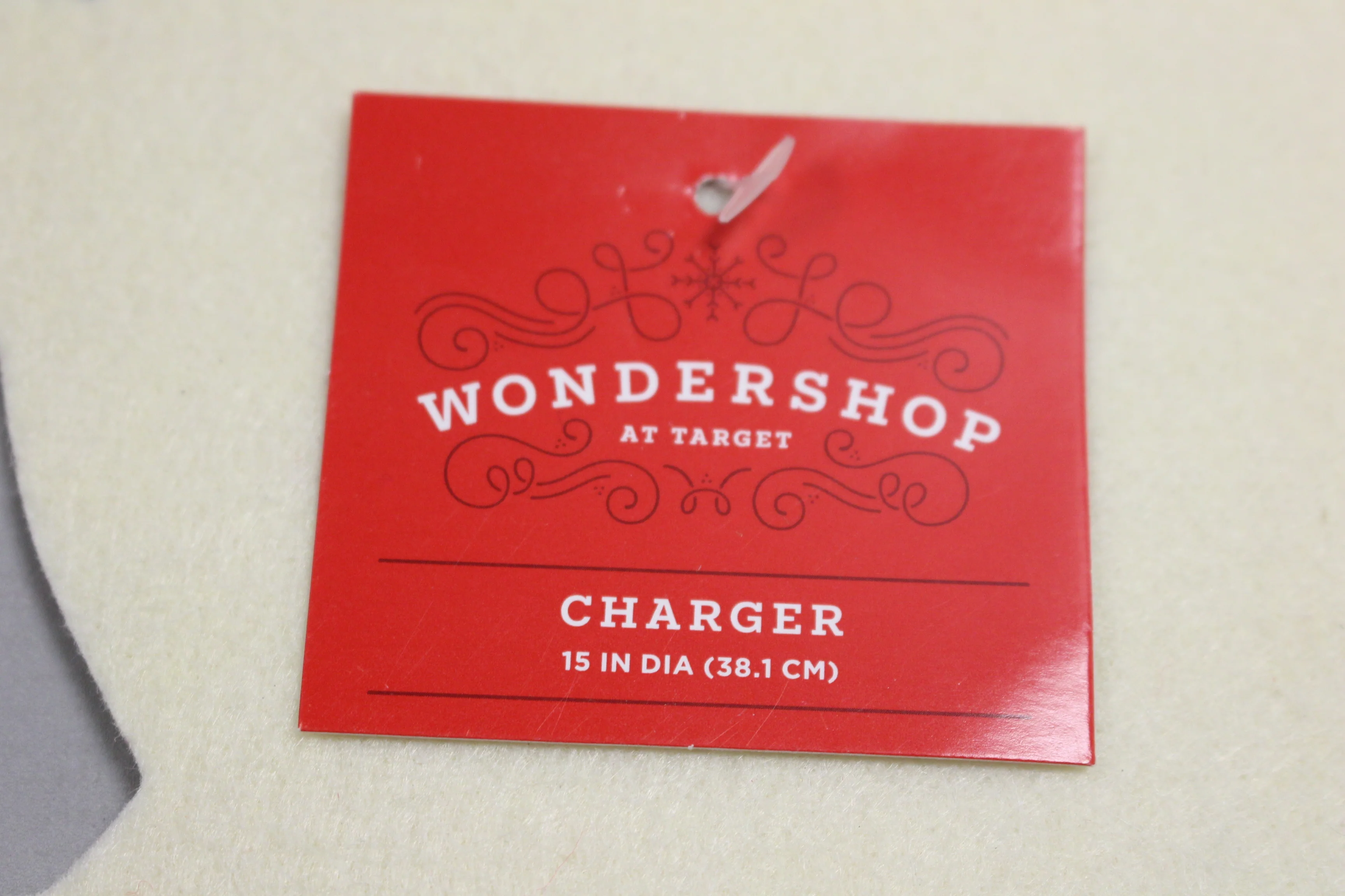Wondershop Charger/Snowflake - 15" diameter - New - Image 3