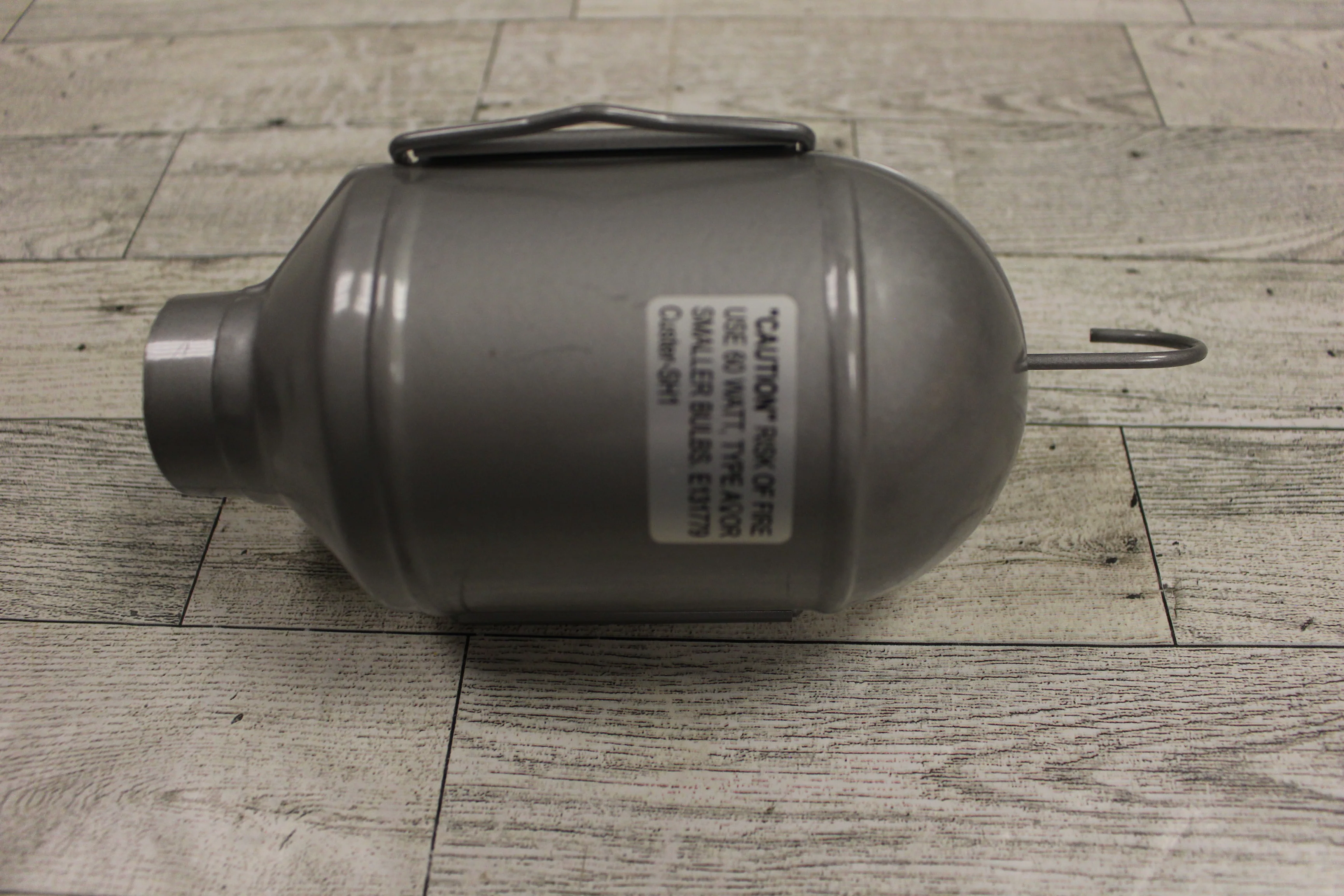 Worklight Shop Hanging Metal Lamp Light Bulb Guard - Silver - New - Image 4