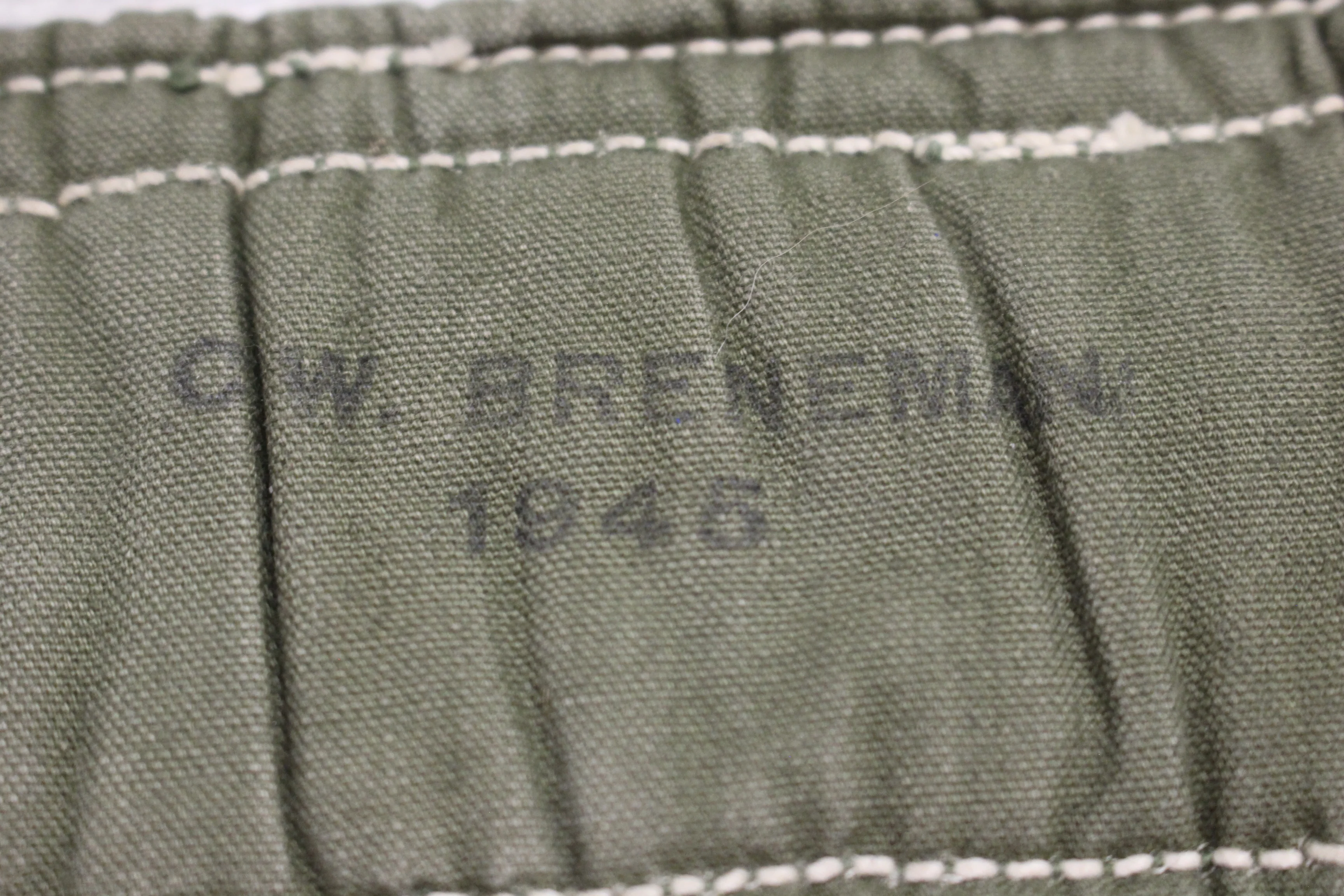 WWII 1945 C.W. Breneman Equipment Shoulder Pads - Set of 2 - Used - Image 4