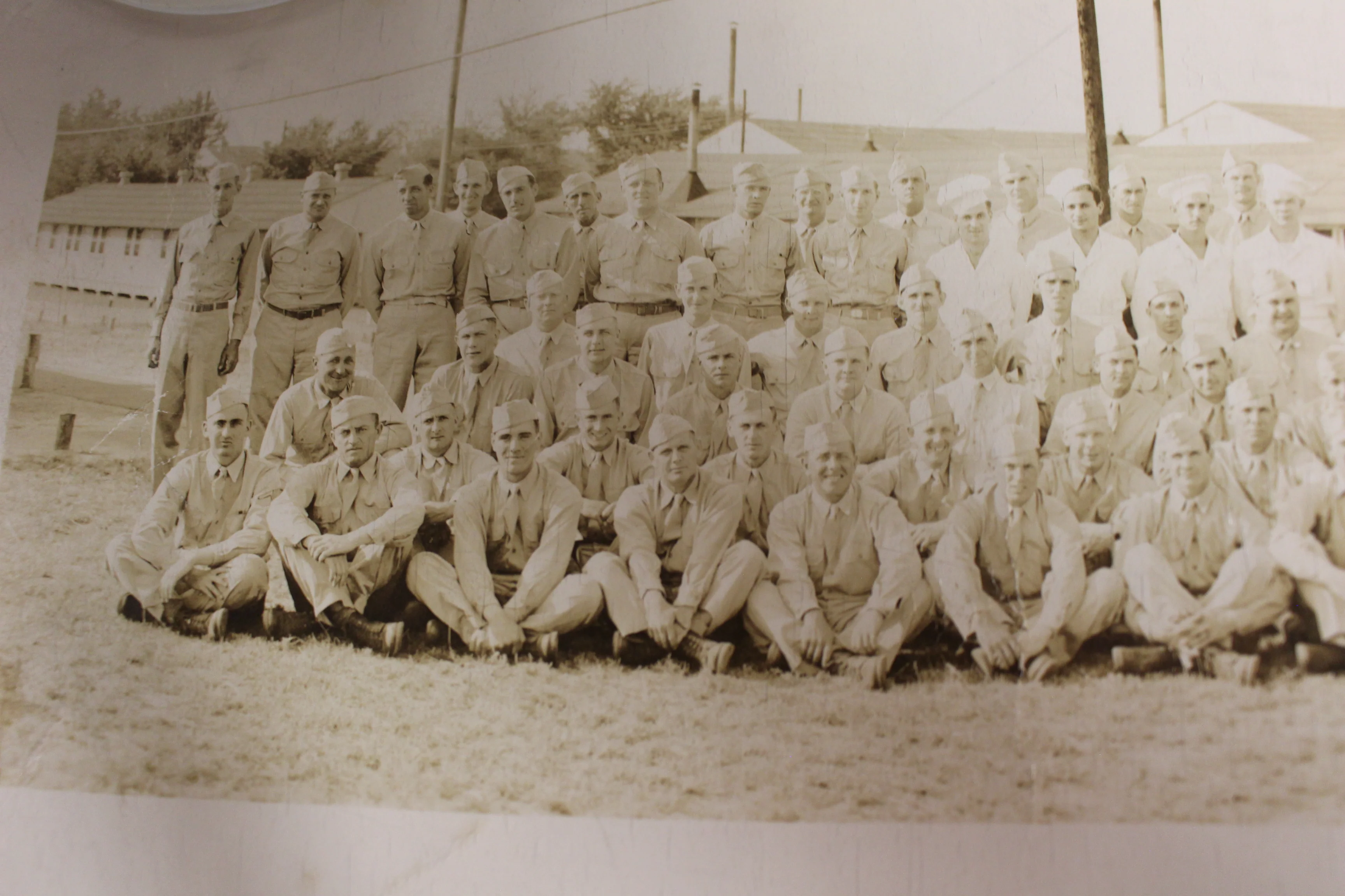 WWII US Army Panoramic Group Photograph Picture - 35" x 10" - Image 2
